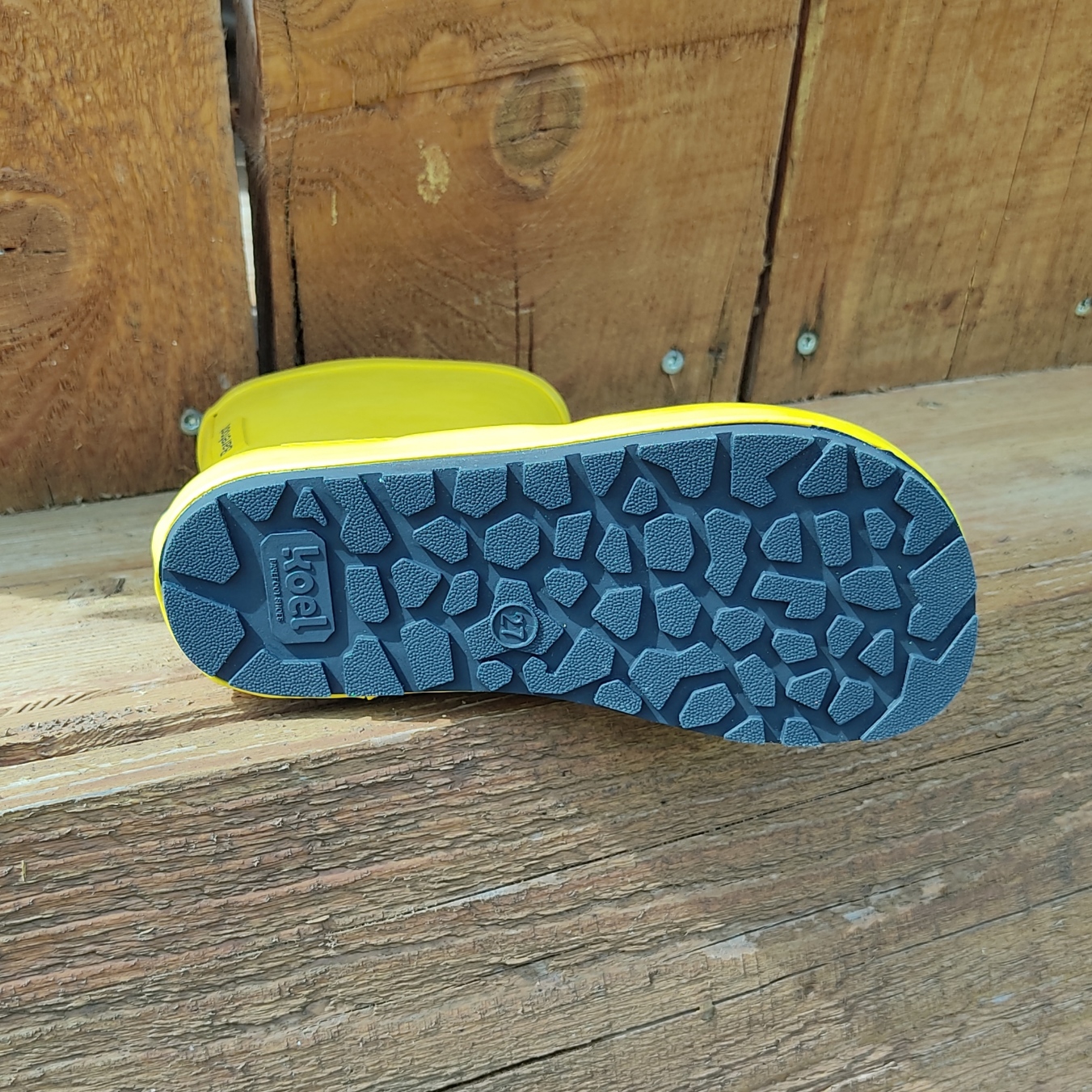 botte de pluie Koel wellie barefoot yellow sur la boutique liberty pieds -11