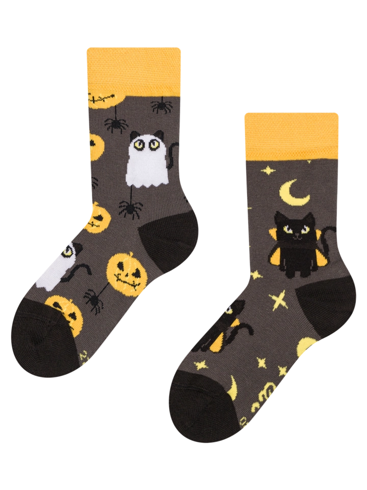 chaussettes Dedoles enfant chat dhalloween sur la boutique Liberty Pieds