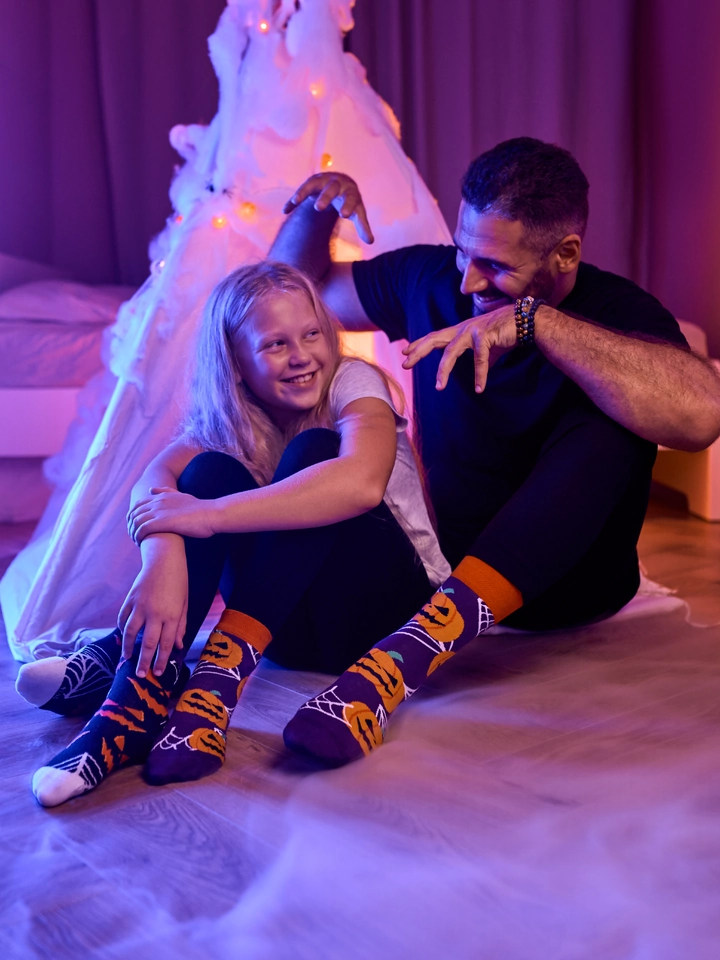 chaussettes Dedoles enfant citrouille effrayante sur la boutique Liberty Pieds-3