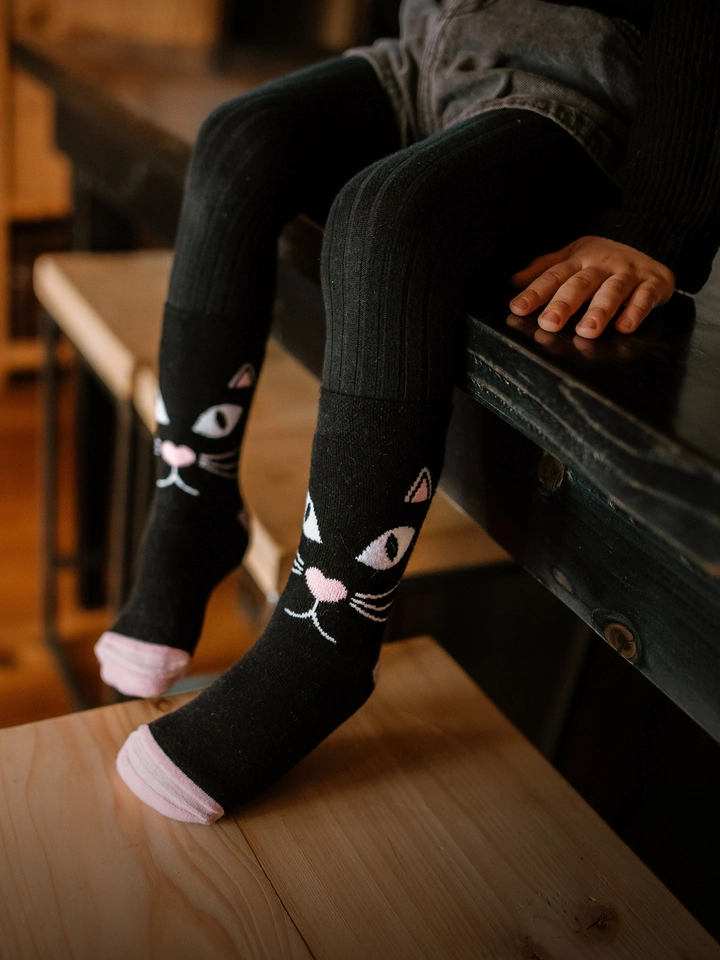 chaussettes chaudes enfant Dedoles Chat sur la boutique Liberty Pieds-1