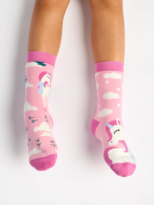 chaussettes chaudes enfant Dedoles licorne sur la boutique Liberty Pieds (1)