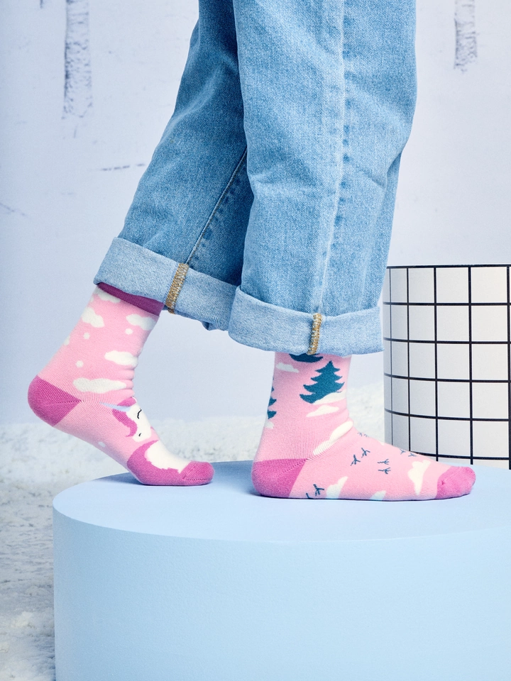 chaussettes chaudes enfant Dedoles licorne sur la boutique Liberty Pieds (4)