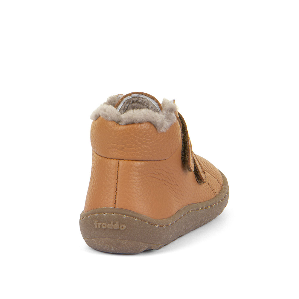 Chaussures barefoot fourrées Froddo cognac G3110252-2K sur la boutique Liberty Pieds (1)