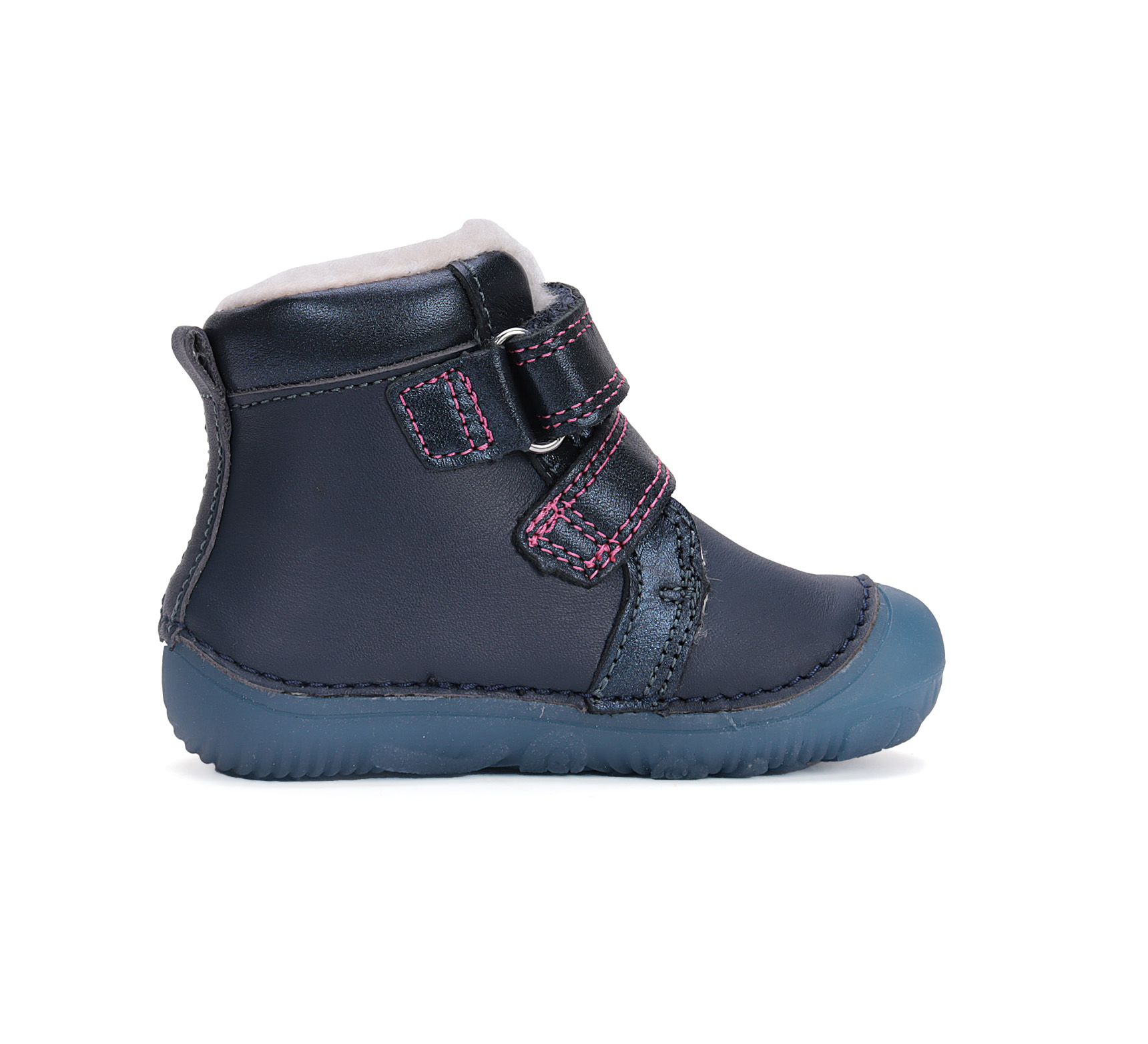 bottes barefoot fourrées DD Step W073-42766 Royal Blue Fée sur la boutique Liberty Pieds (4)
