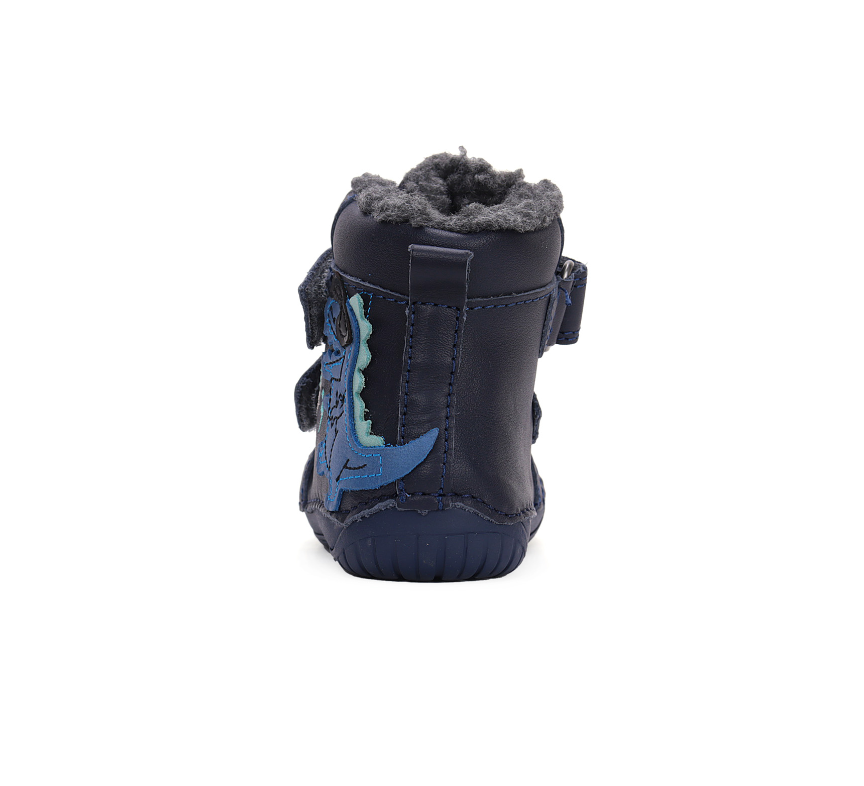 Bottes barefoot fourrées DD STEP W070-42838 Royal Blue Dino sur la boutique Liberty Pieds (3)
