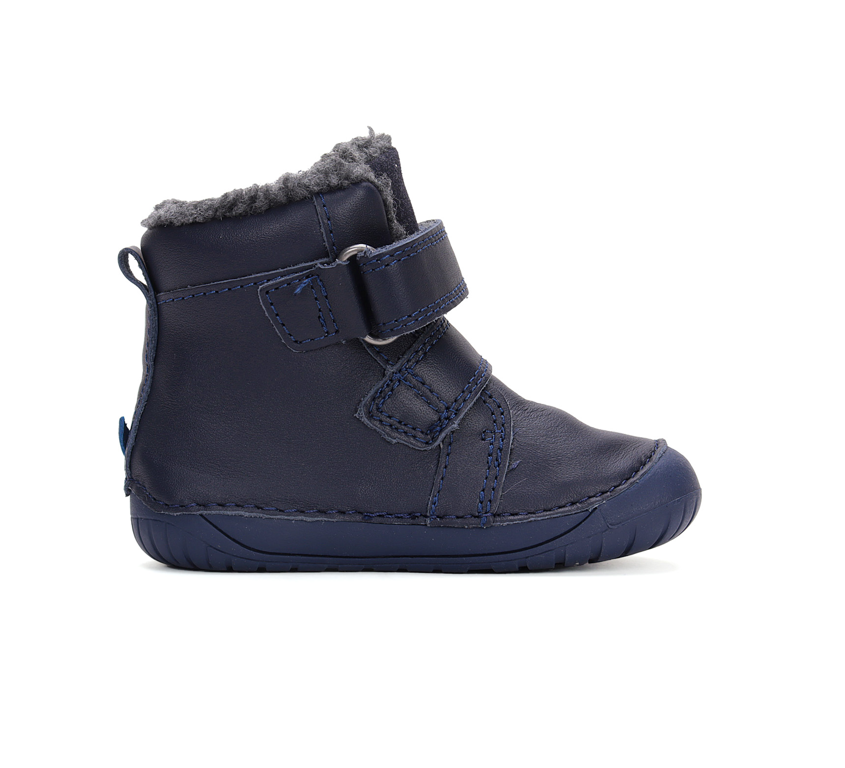 Bottes barefoot fourrées DD STEP W070-42838 Royal Blue Dino sur la boutique Liberty Pieds (4)