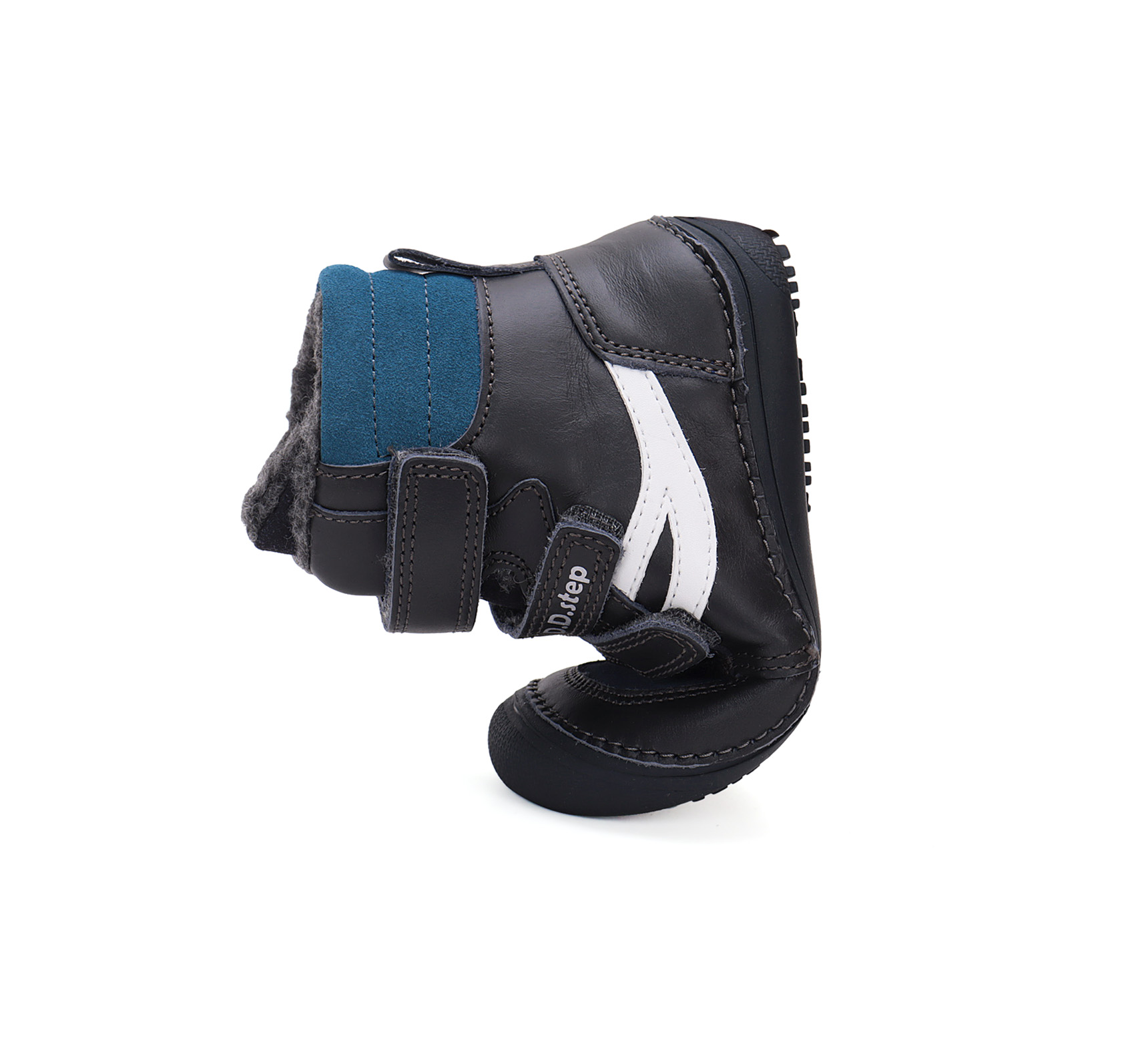 bottes barefoot fourrées DD Step W063-42754 Royal Blue sur la boutique Liberty Pieds (1)