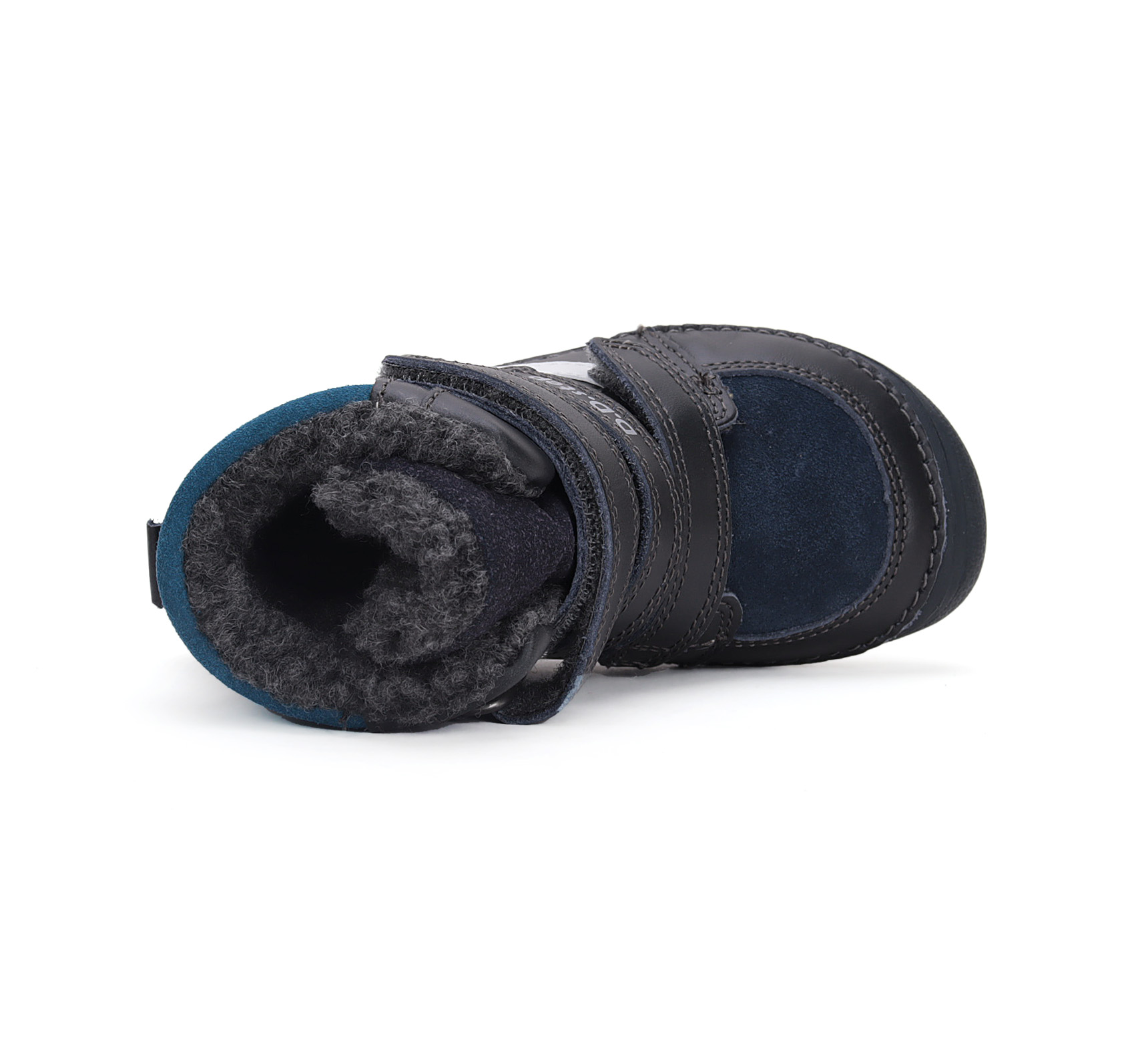 bottes barefoot fourrées DD Step W063-42754 Royal Blue sur la boutique Liberty Pieds (5)