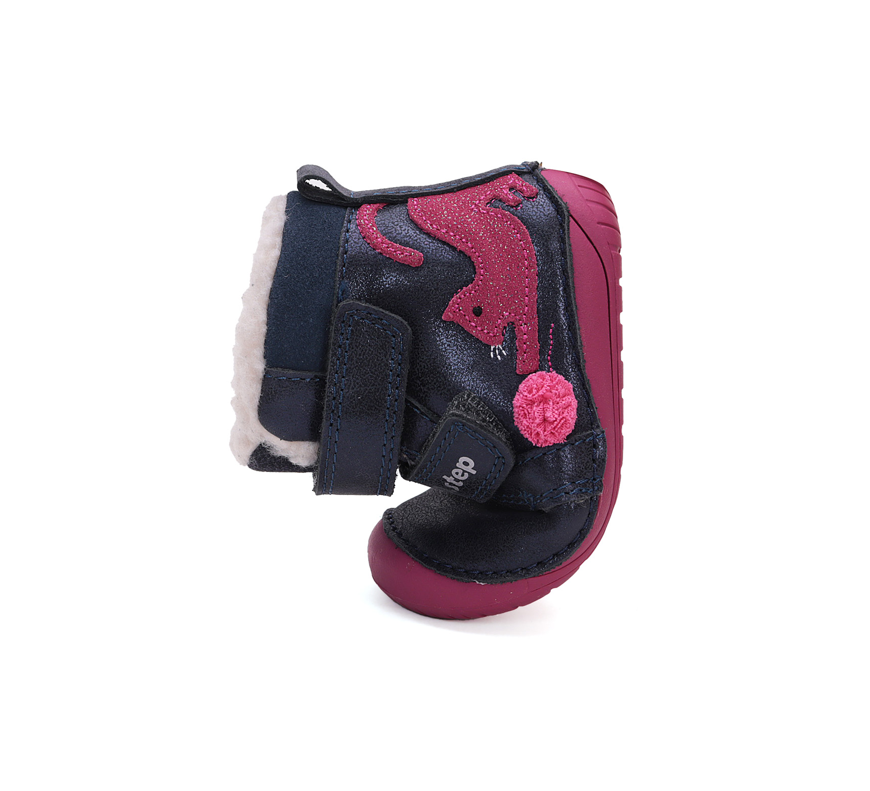 Bottes barefoot fourrées DD Step W070-42110A Royal Blue chat sur la boutique Liberty Pieds (1)