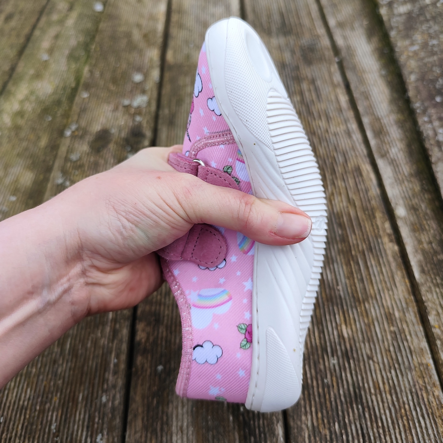 Basket enfant en toile EF Barefoot -23-3407-1540 licorne - sur la boutique Liberty Pieds