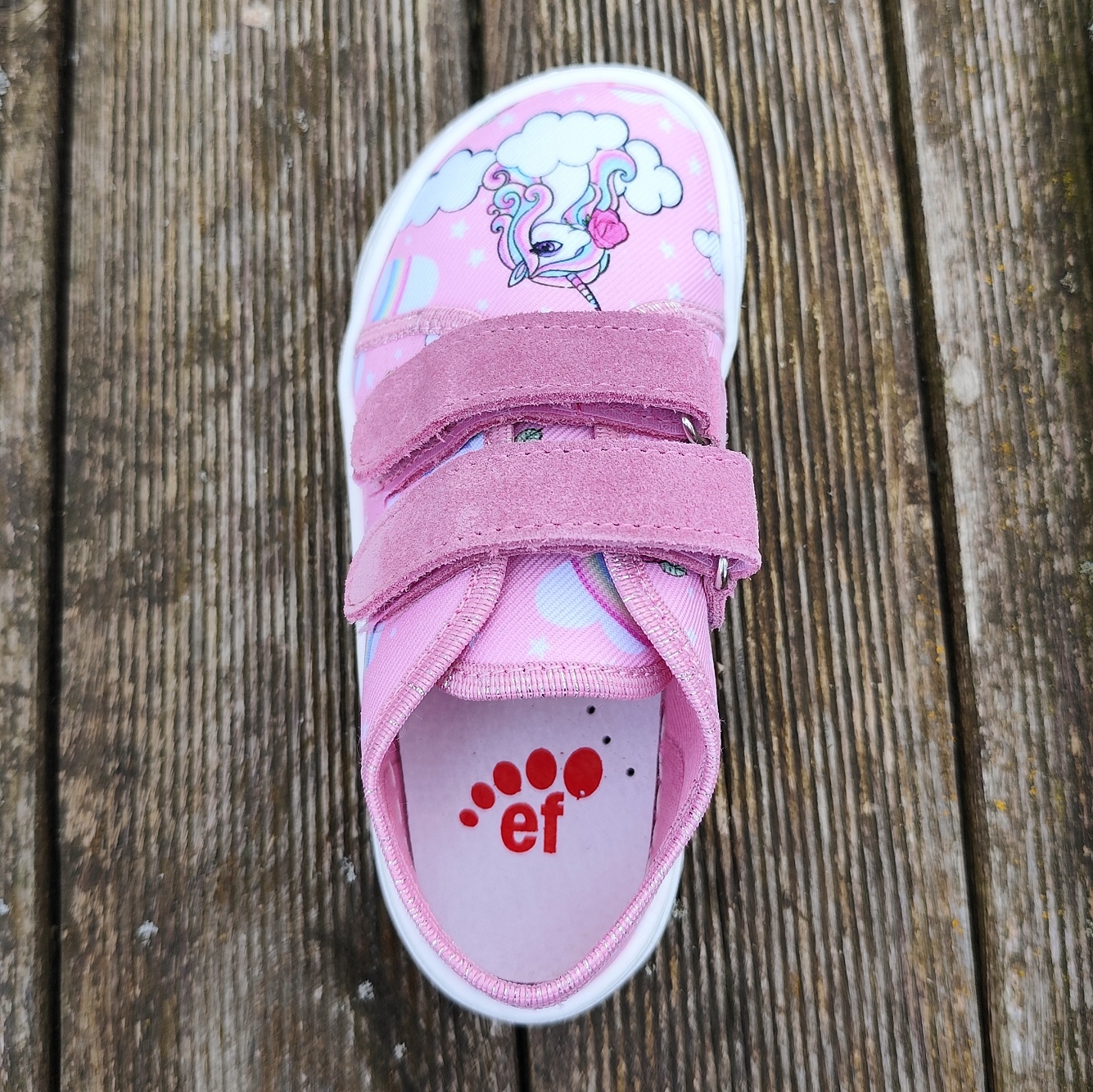 Basket enfant en toile EF Barefoot -23-3407-1540 licorne - sur la boutique Liberty Pieds-5