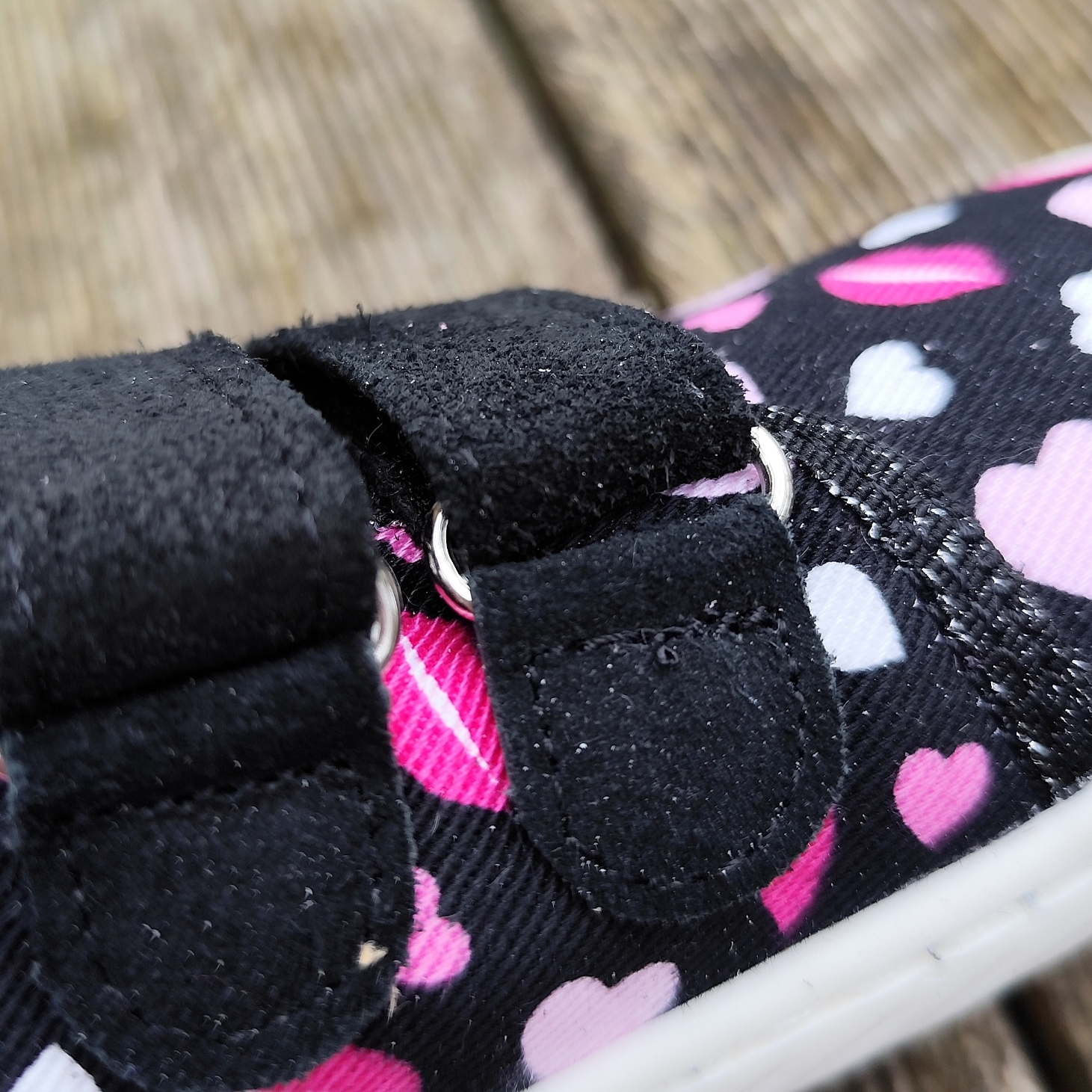 Basket enfant en toile EF Barefoot -23-3407-1720 black love - sur la boutique Liberty Pieds-2