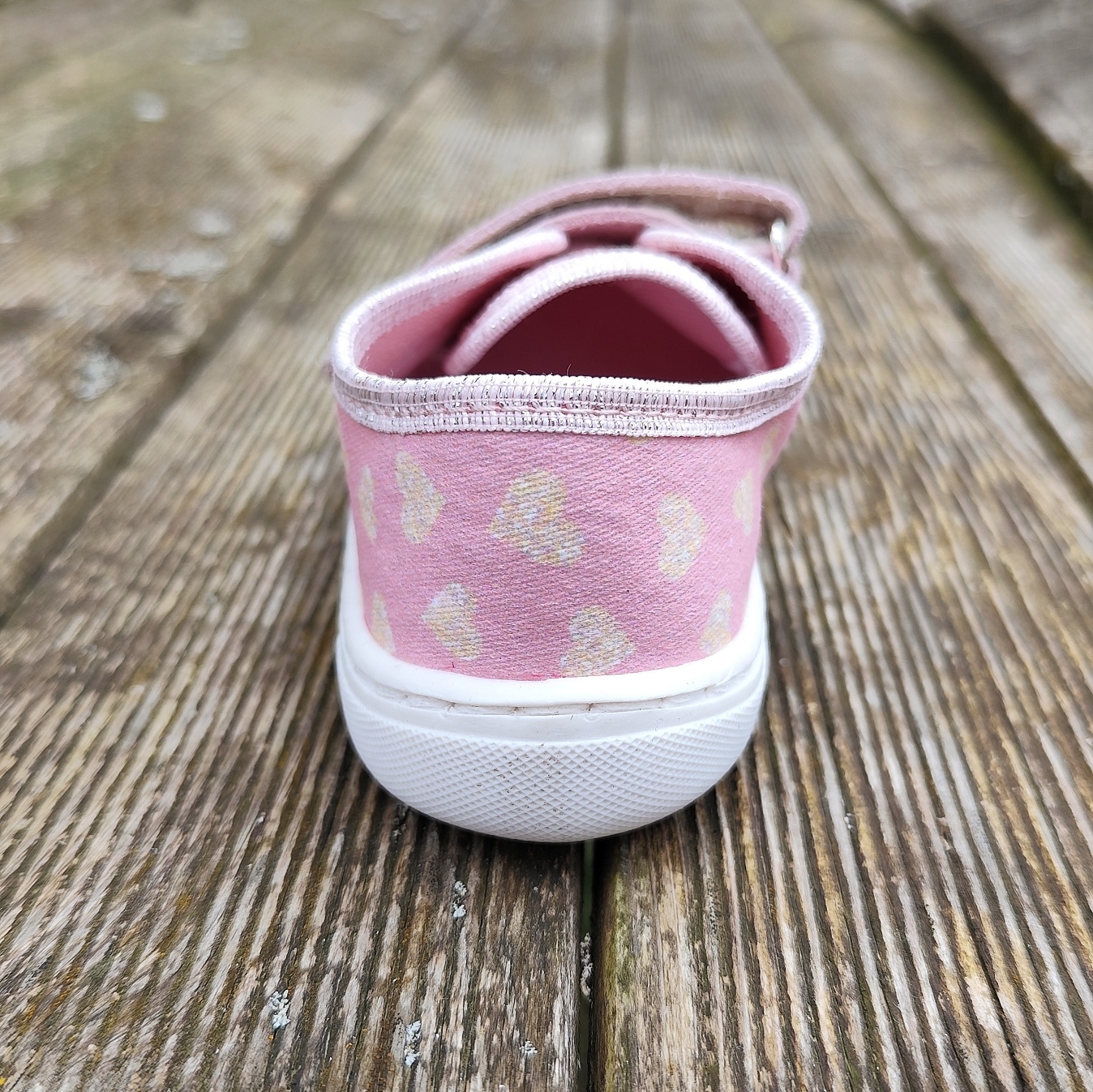 Basket enfant en toile EF Barefoot -23-3407-1603 rose déco coeurs - sur la boutique Liberty Pieds-11