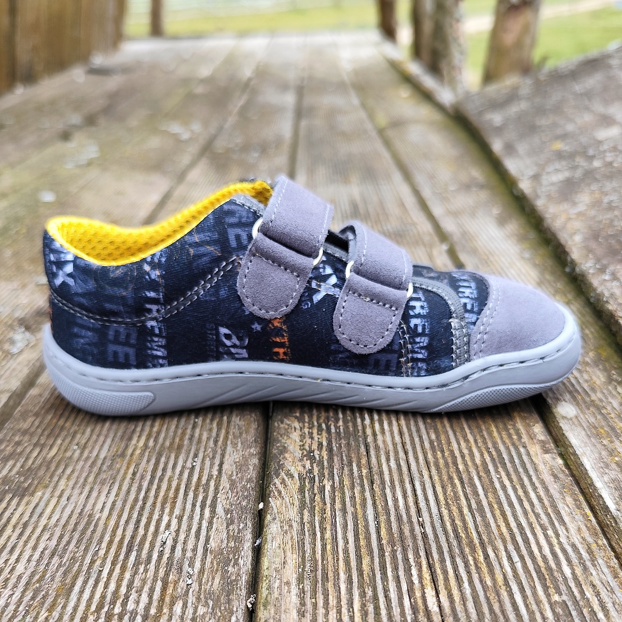 Basket enfant en toile et cuir EF Barefoot -23-3404-0031 BMX - sur la boutique Liberty Pieds-8