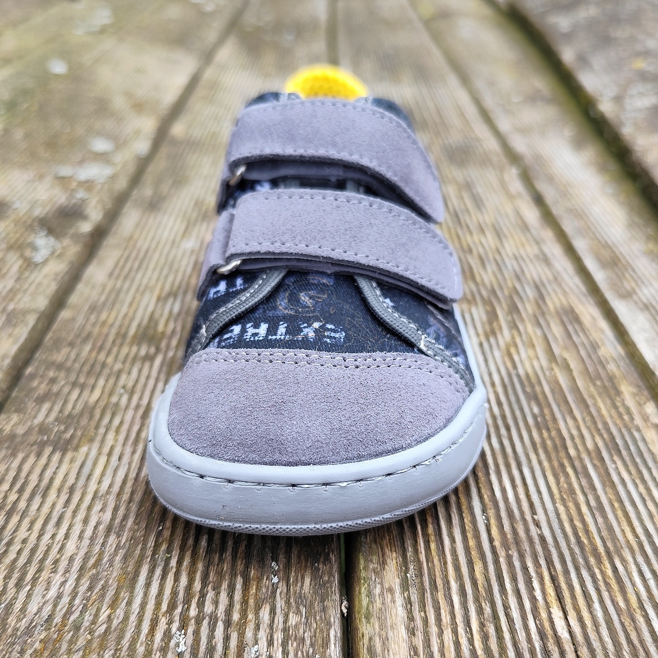 Basket enfant en toile et cuir EF Barefoot -23-3404-0031 BMX - sur la boutique Liberty Pieds-11