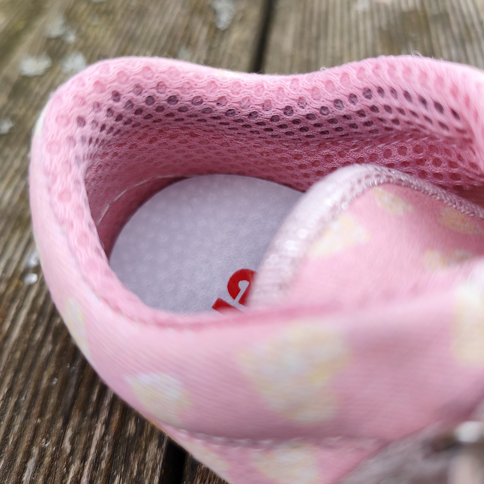Basket enfant en toile EF Barefoot -23-3404-1603 rose déco coeurs - sur la boutique Liberty Pieds-3