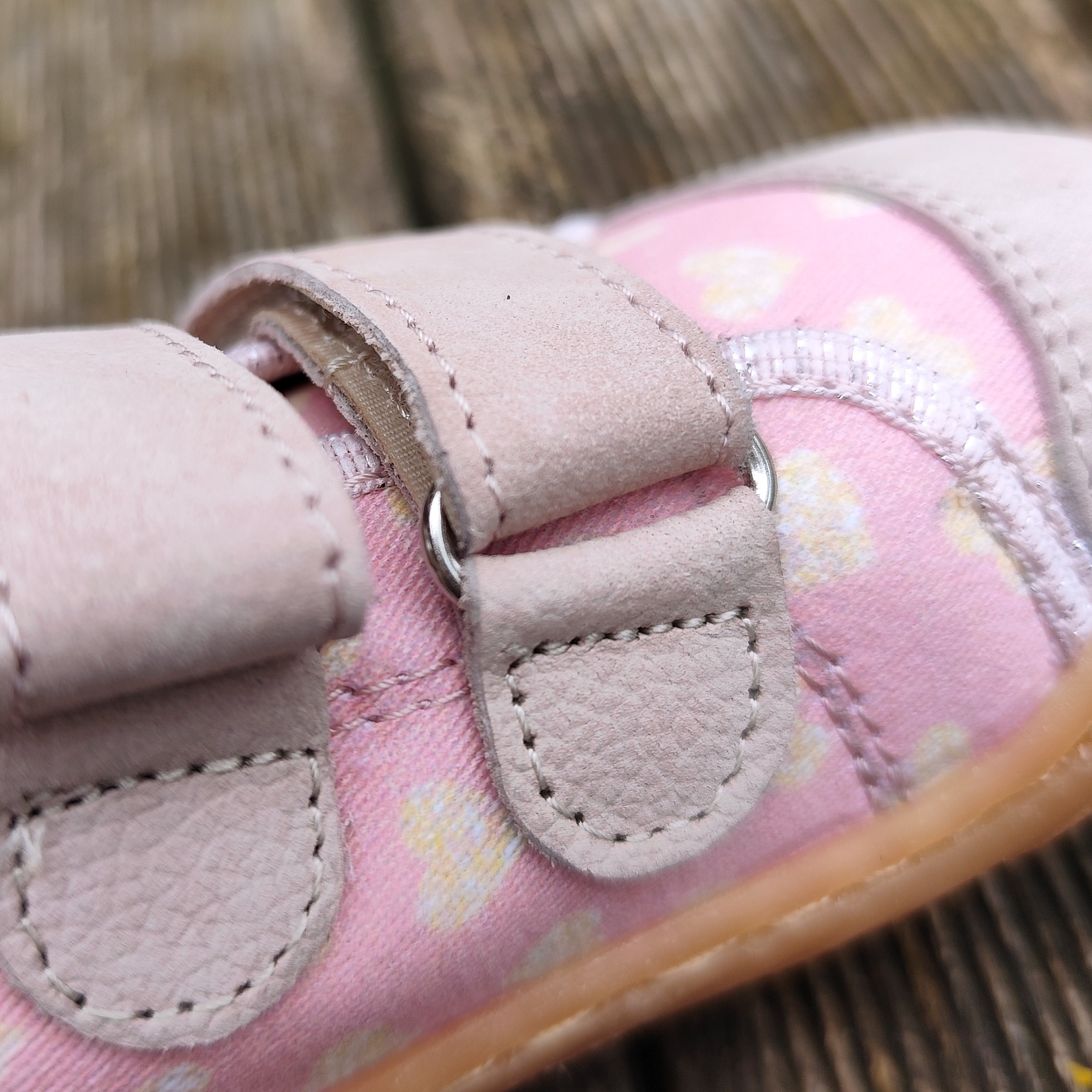 Basket enfant en toile EF Barefoot -23-3404-1603 rose déco coeurs - sur la boutique Liberty Pieds-8