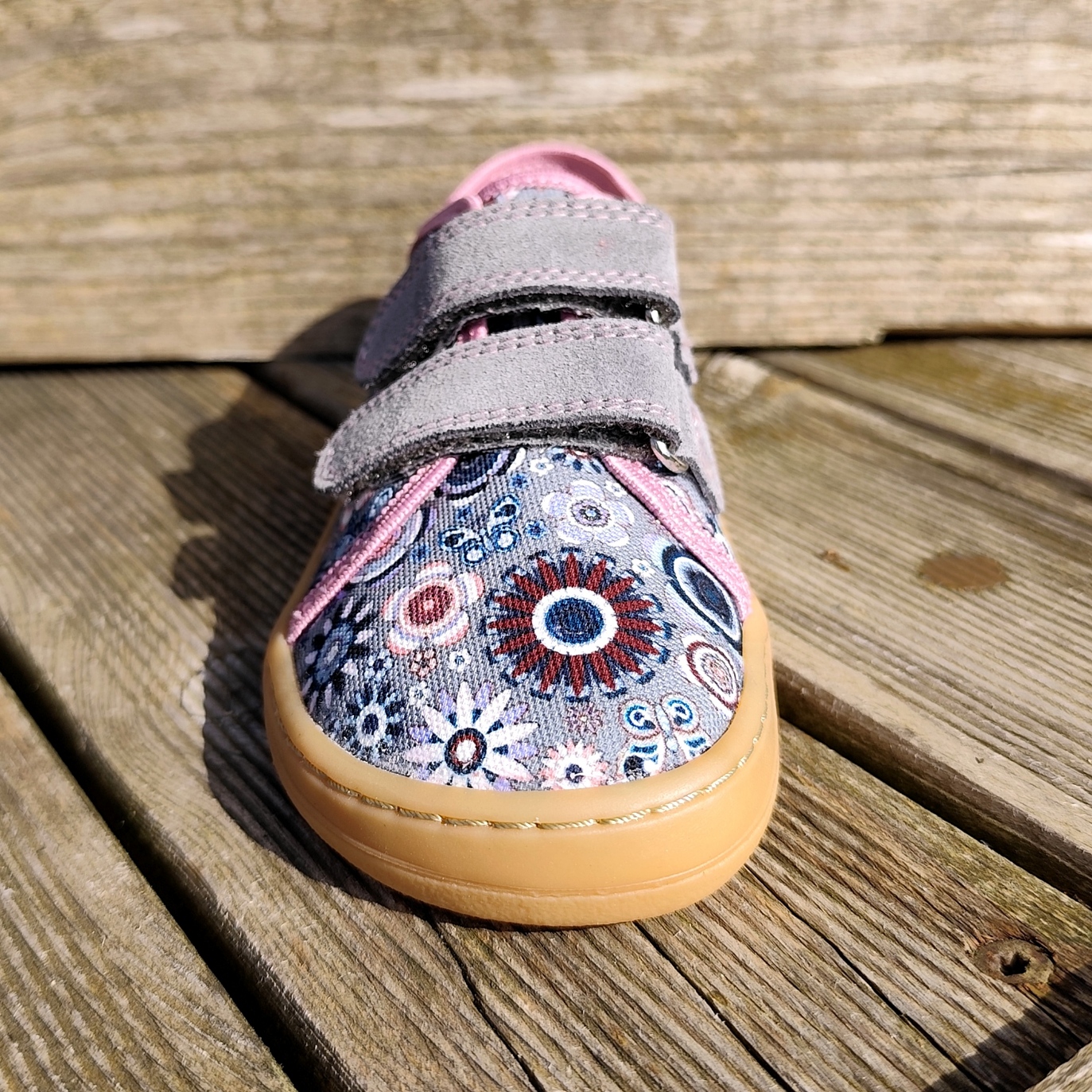 Baskets toile Froddo barefoot G1700379-37 Mandala grey pink sur la boutique Liberty Pieds (8)