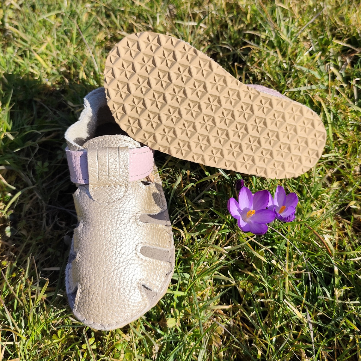 Sandales enfants Ptit scratch été Tomar Creation or-rose sur la boutique Liberty Pieds-9