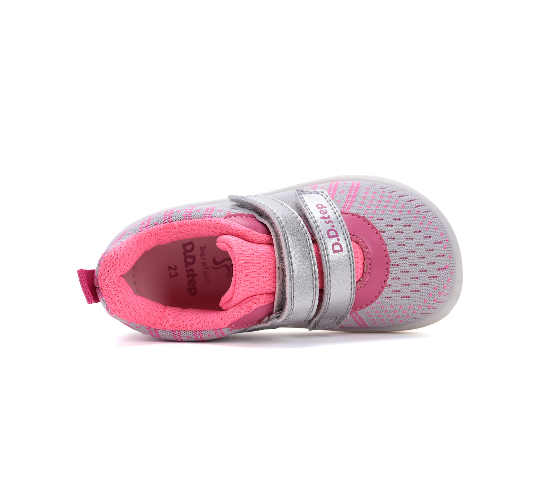 Basket barefoot sport DD Step F093-51399E silver pink sur la boutique Liberty Pieds (5)