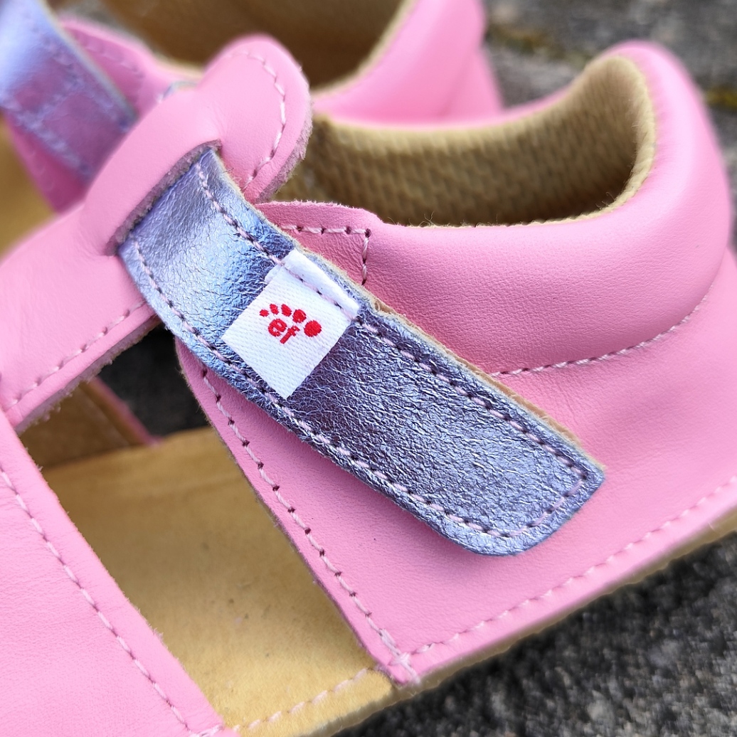sandales EF barefoot rose sur la boutique Liberty Pieds-1