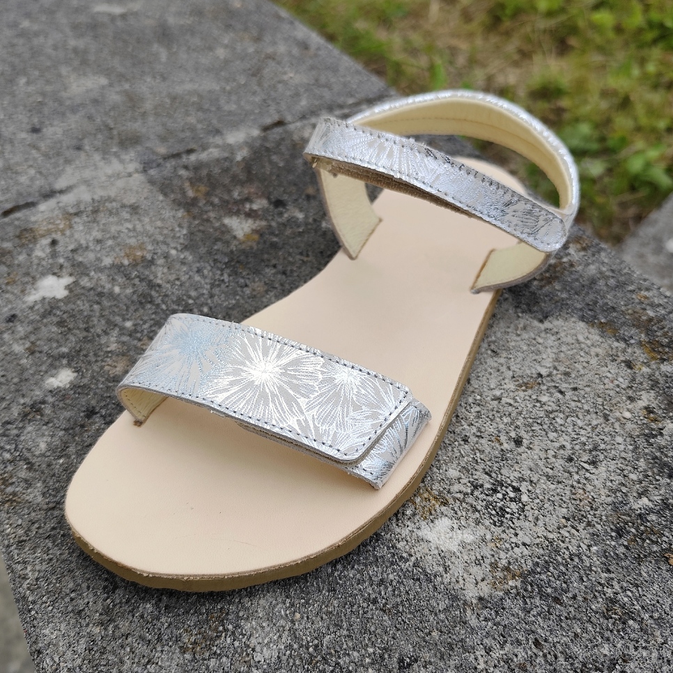 sandales adulte Ef barefoot motif argenté sur la boutique Liberty Pieds-8
