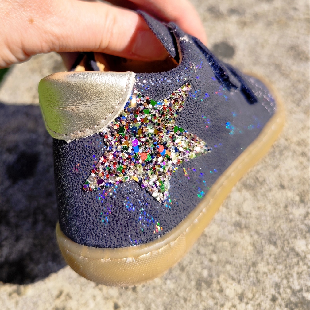 Chaussures enfant Froddo Ollie pieds fins G2130352-7 blue star chez Liberty Pieds-7