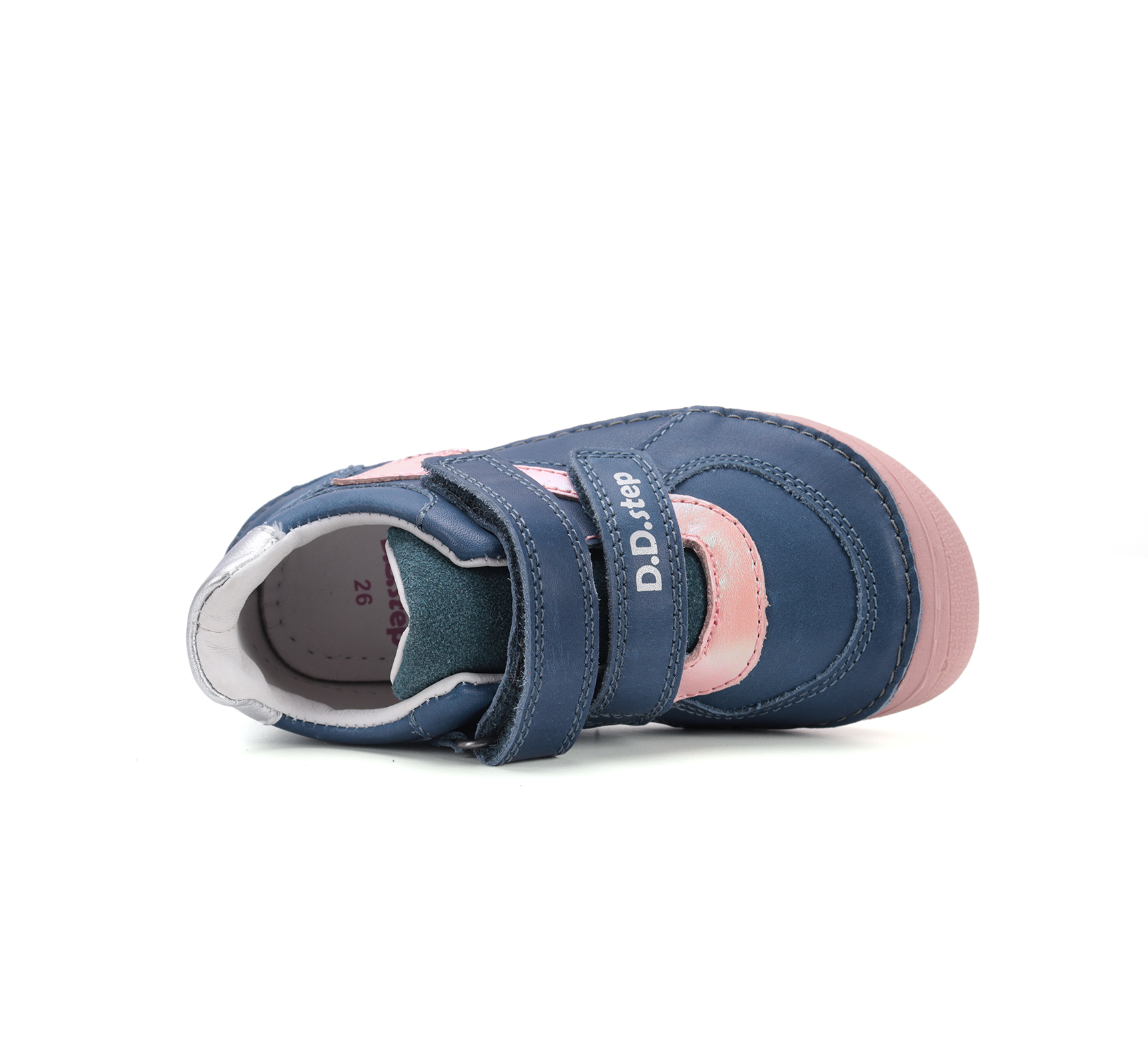 Chaussures enfant DD step barefoot S063-52548D Royal Blue Pink sur la boutique Liberty Pieds (4)