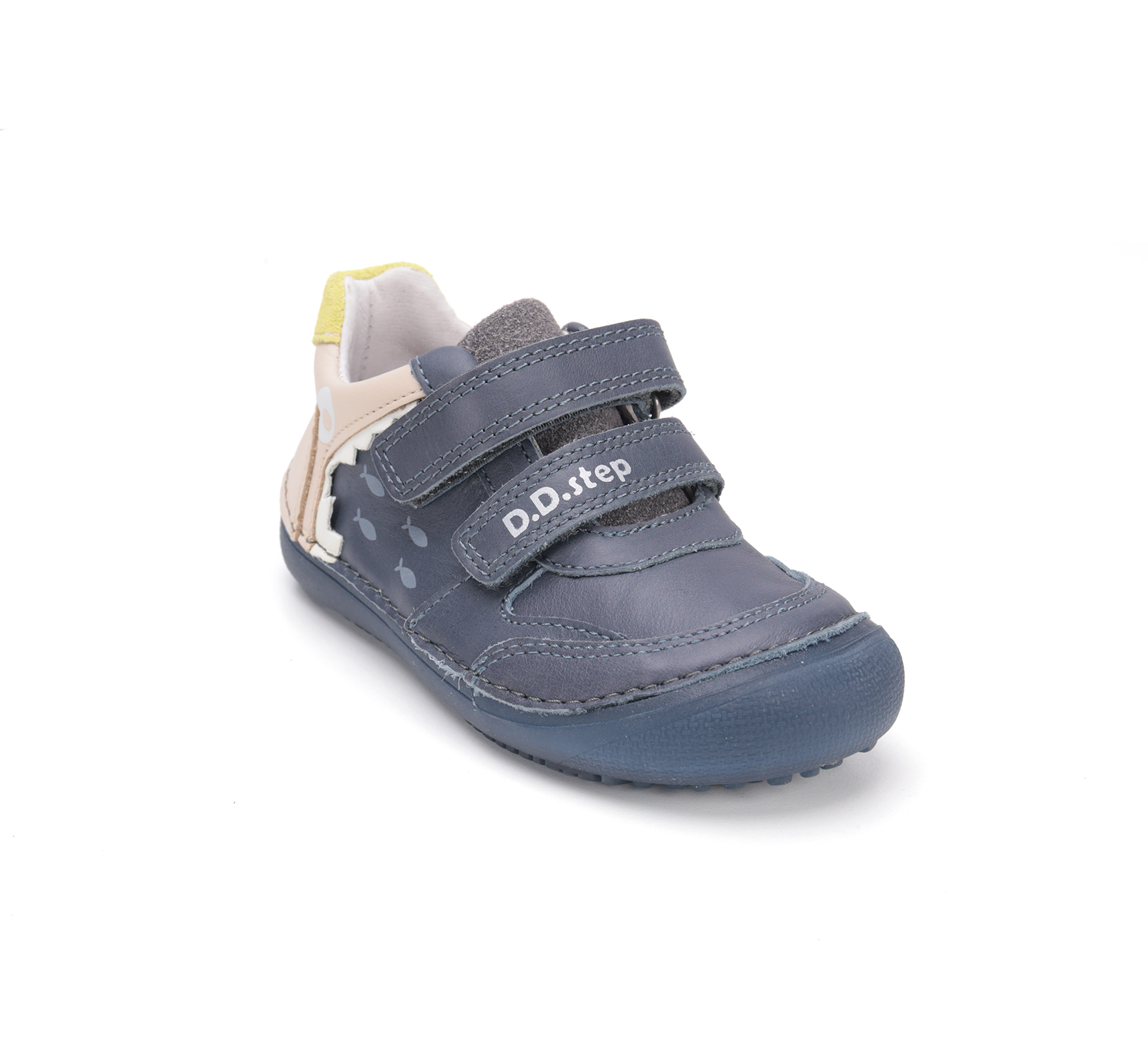 Chaussures enfant DD step barefoot S063-52328B Royal Blue requin sur la boutique Liberty Pieds (7)