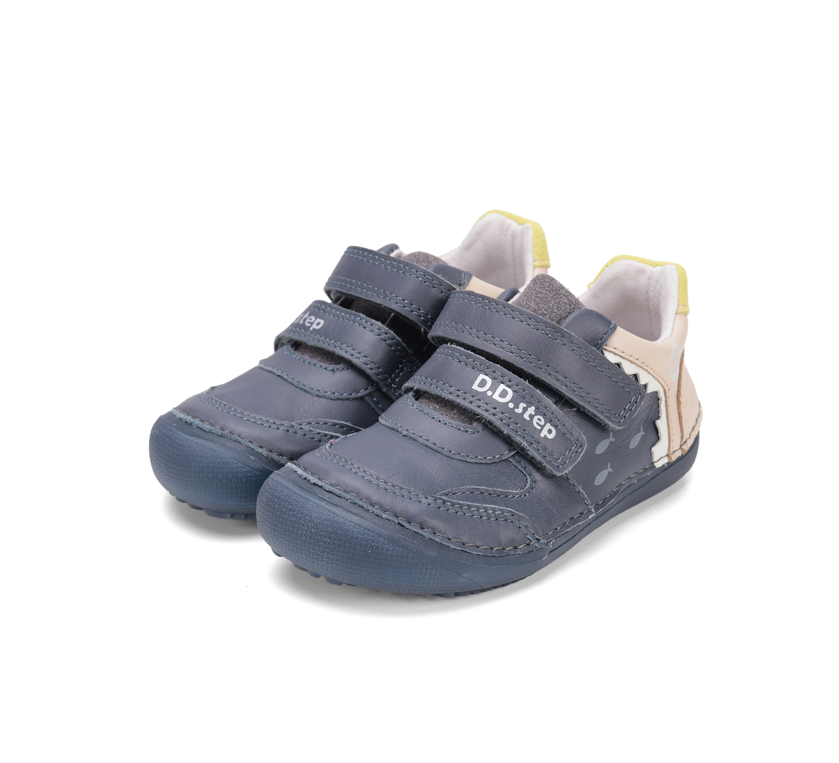 Chaussures enfant DD step barefoot S063-52328B Royal Blue requin sur la boutique Liberty Pieds (6)