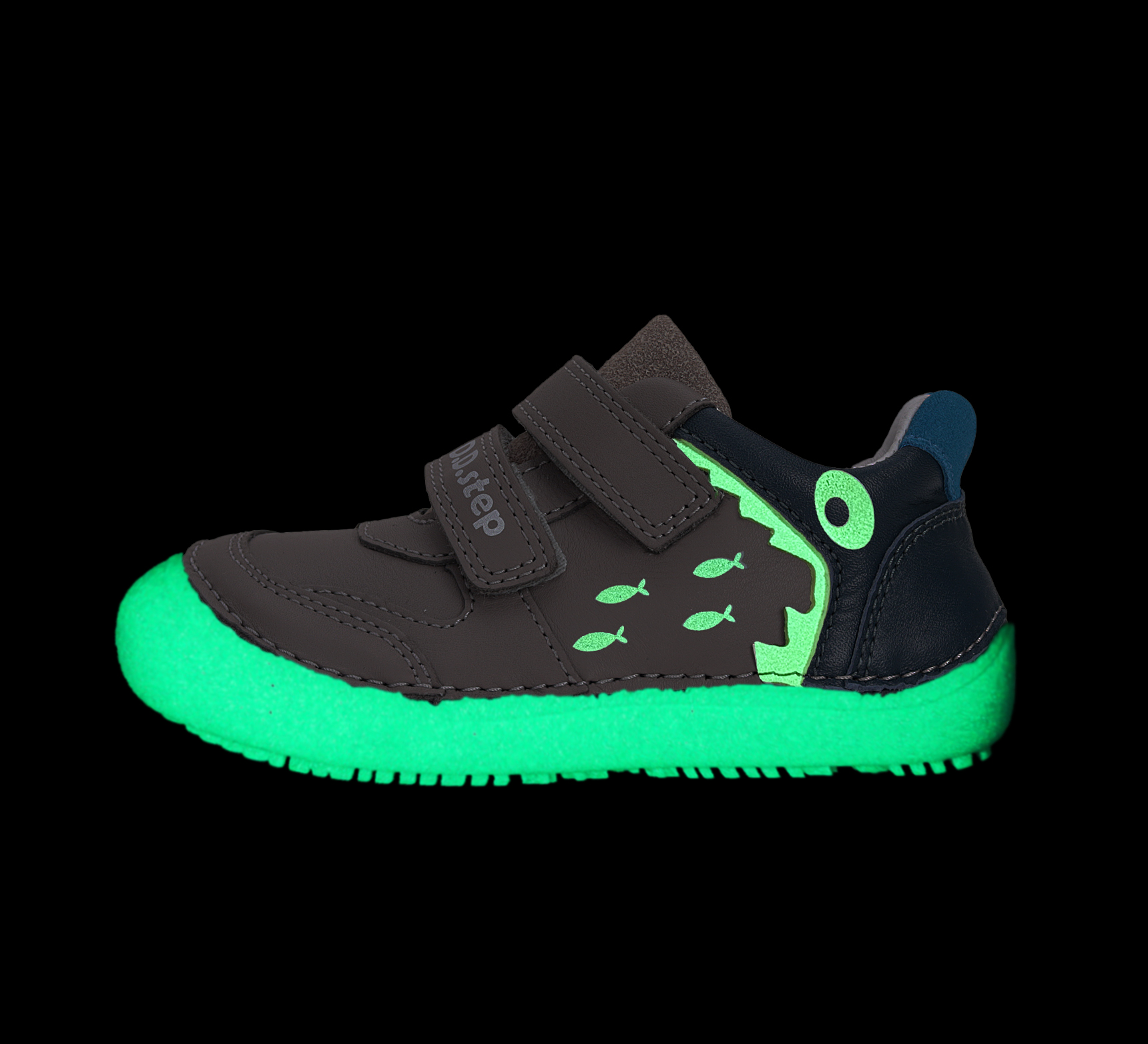 chaussures enfant DD step barefoot S063-52328A Chocolate requin sur la boutique Liberty Pieds (9)