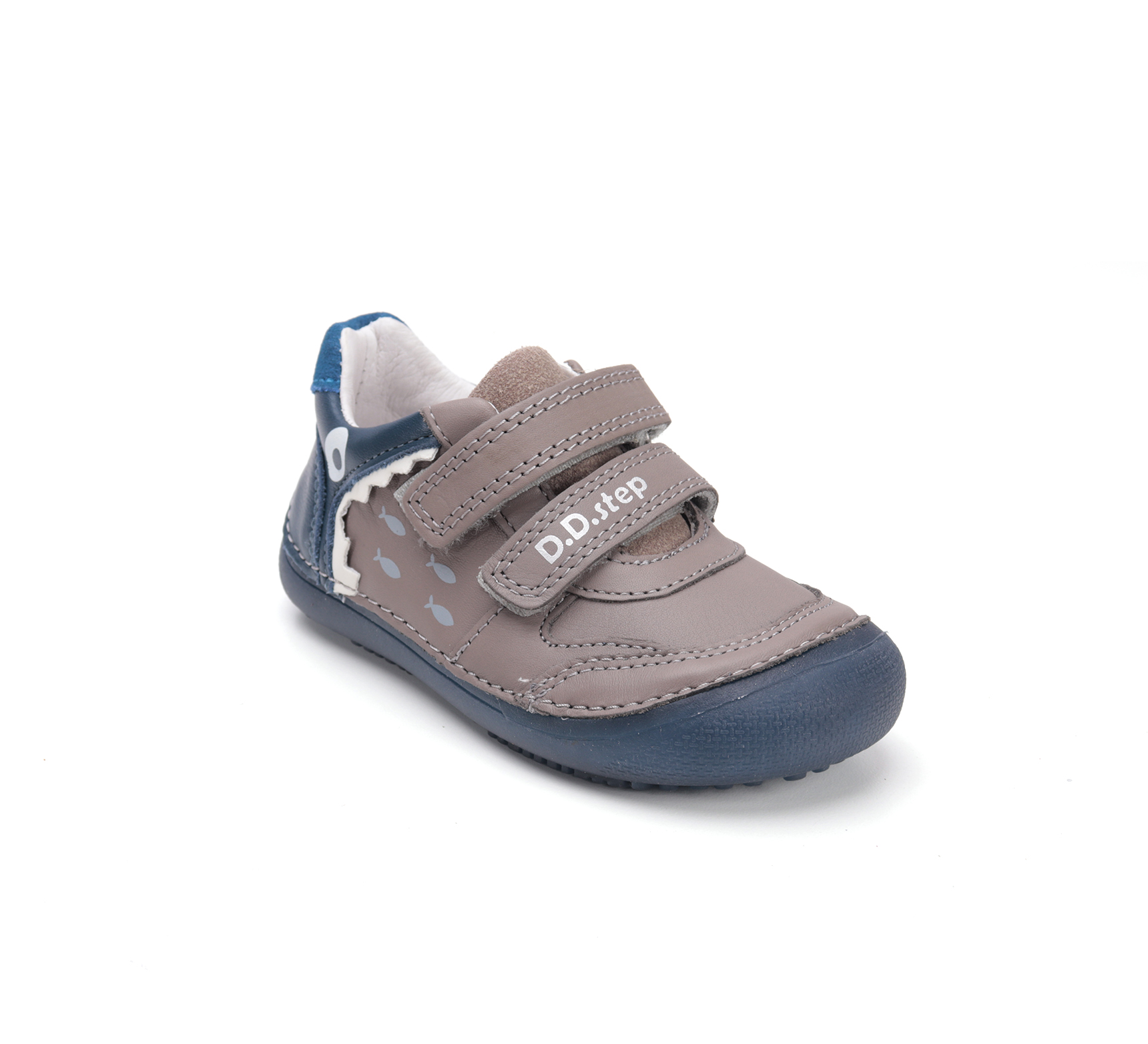 chaussures enfant DD step barefoot S063-52328A Chocolate requin sur la boutique Liberty Pieds (7)
