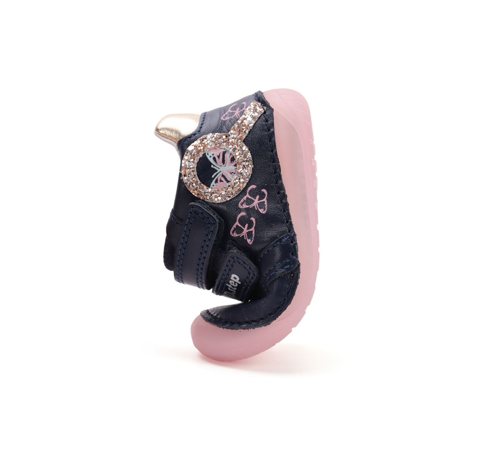 Chaussures enfant DD step barefoot S070-52838B Royal Blue papillon su rla boutique Liberty Pieds (8)