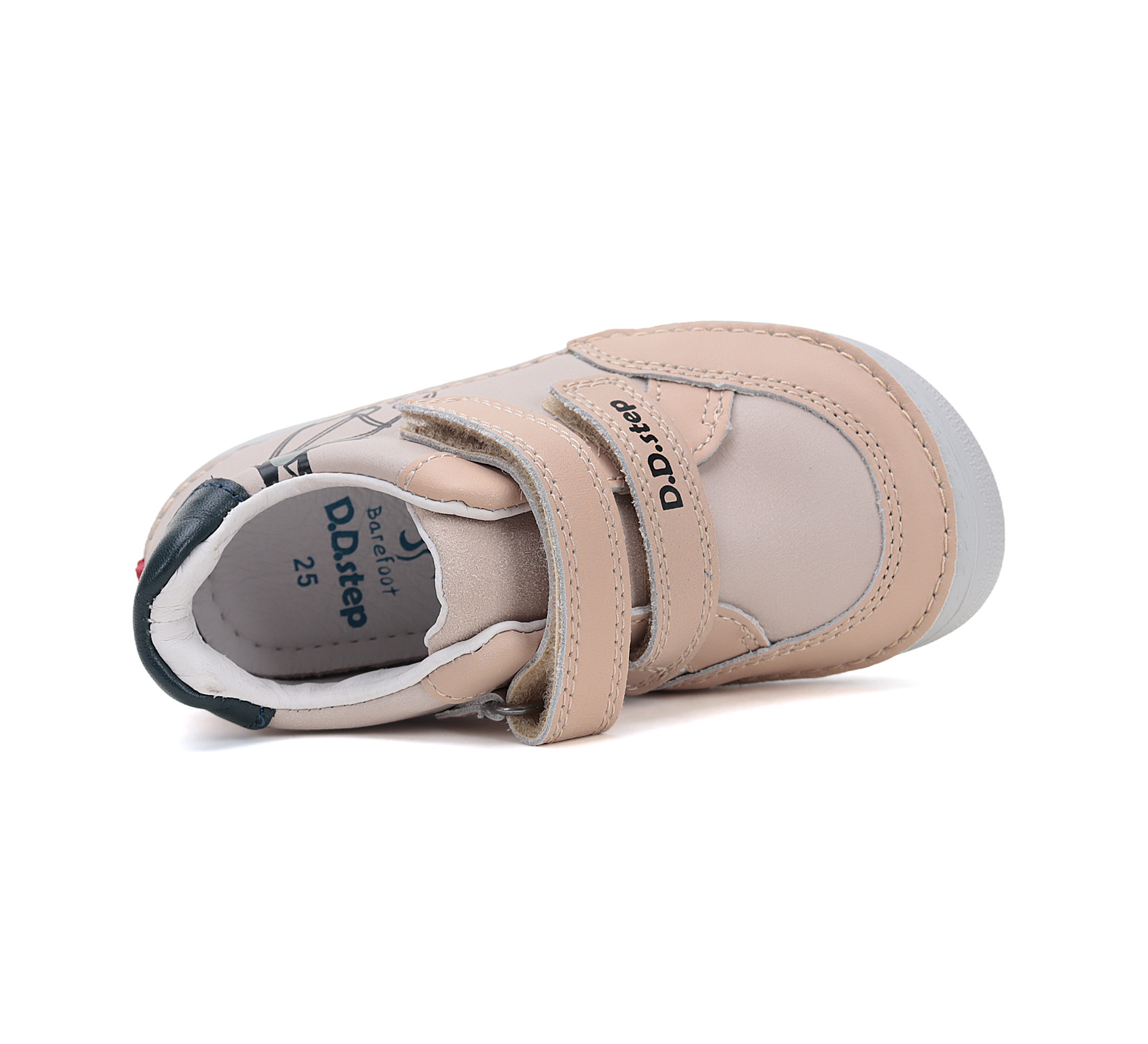 chaussures DD step barefoot S063-51264A Light Grey cheval sur la boutique Liberty Pieds (4)