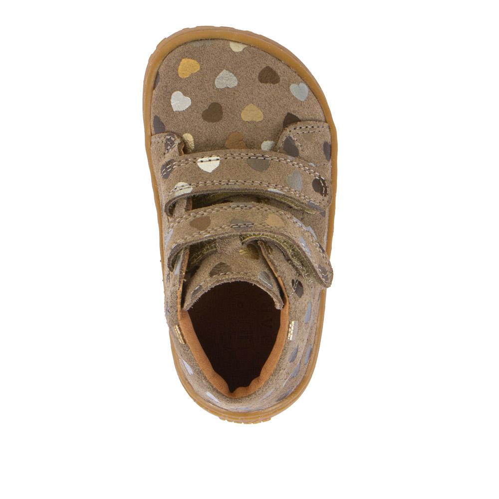 Chaussures enfant Froddo barefoot first step G2130360-13 Beige coeurs sur la boutique Liberty Pieds (6)