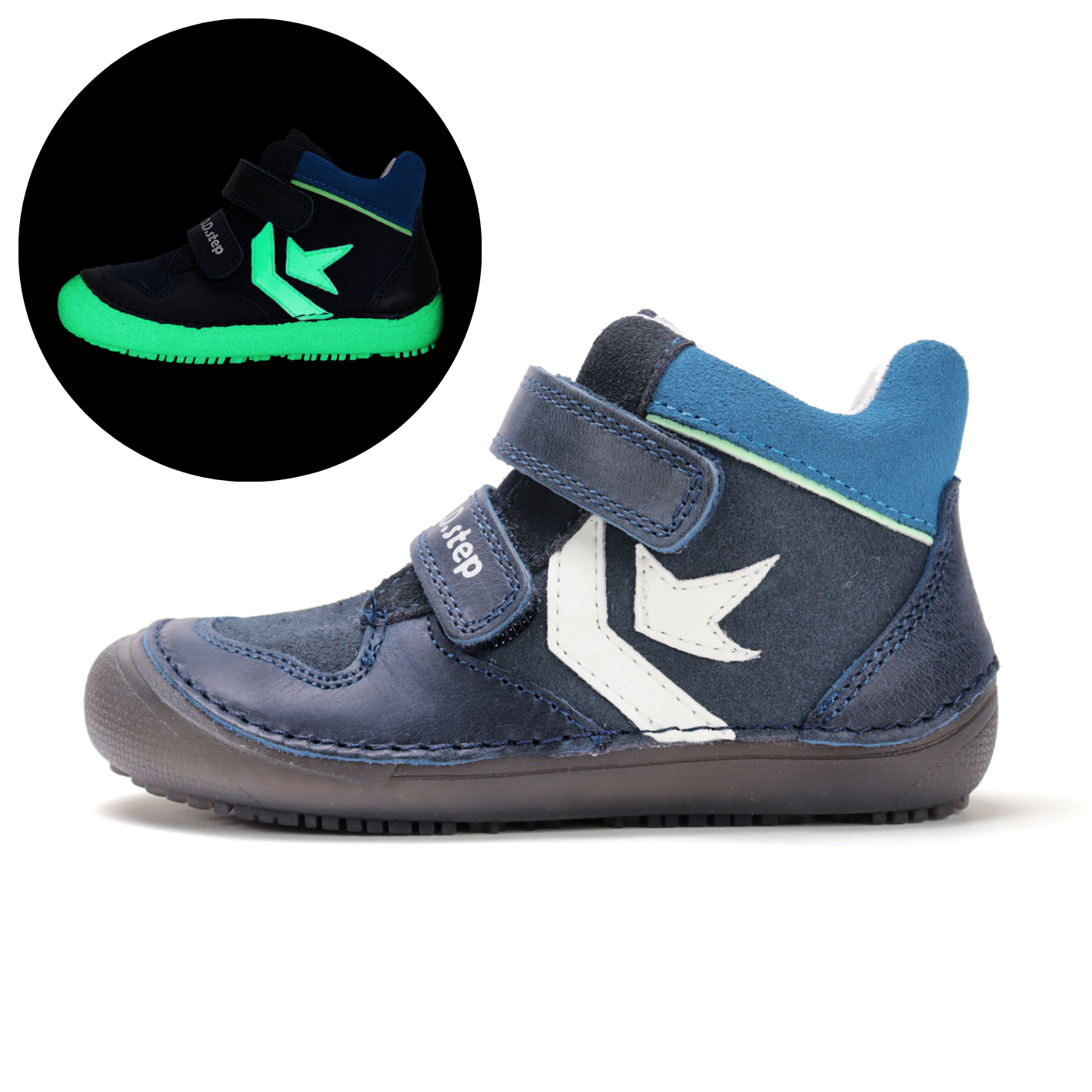 Chaussures enfant DDstep barefoot bermuda blue A063-52159  sur la boutique liberty pieds