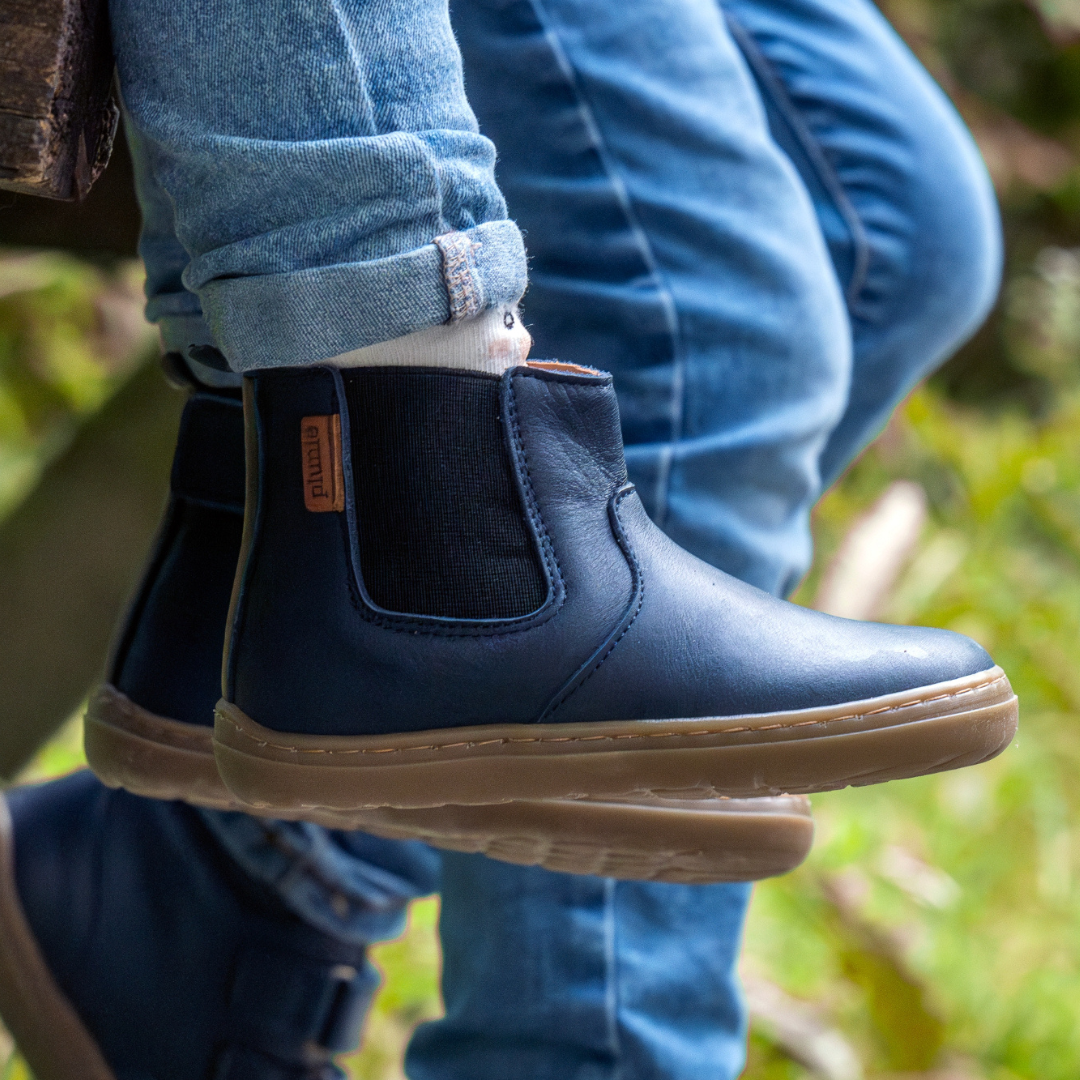 Chaussures barefoot Plunie Chelsea Arae Marine sur la boutique Liberty Pieds