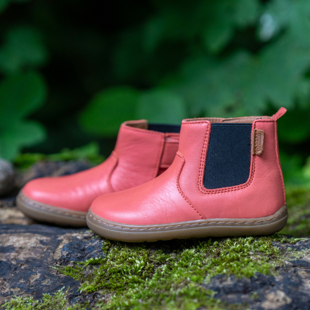 Chaussures barefoot Plunie Chelsea Arae Corail sur la boutique Liberty Pieds-1