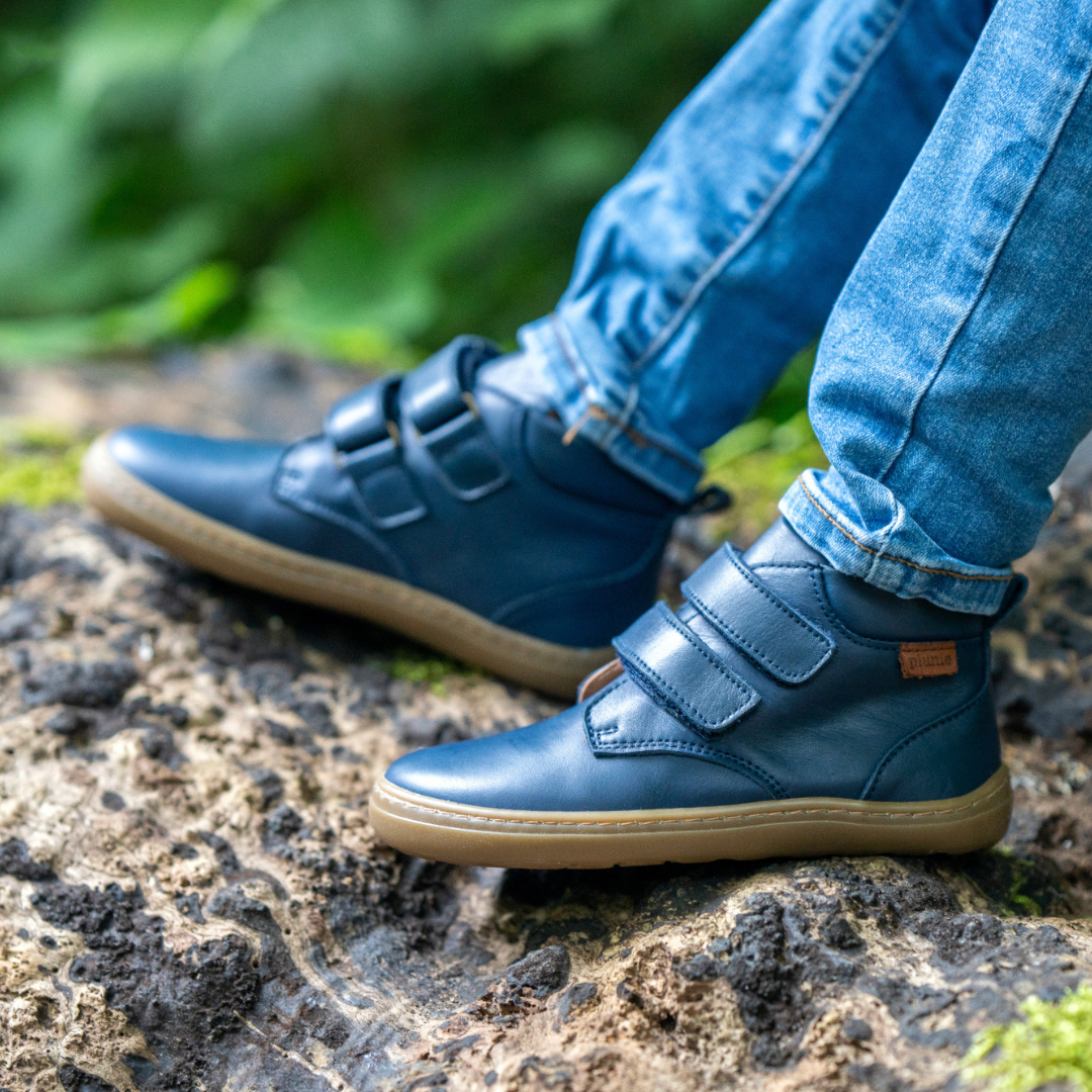 Chaussures barefoot Plunie Boots Sirius marine sur la boutique Liberty Pieds