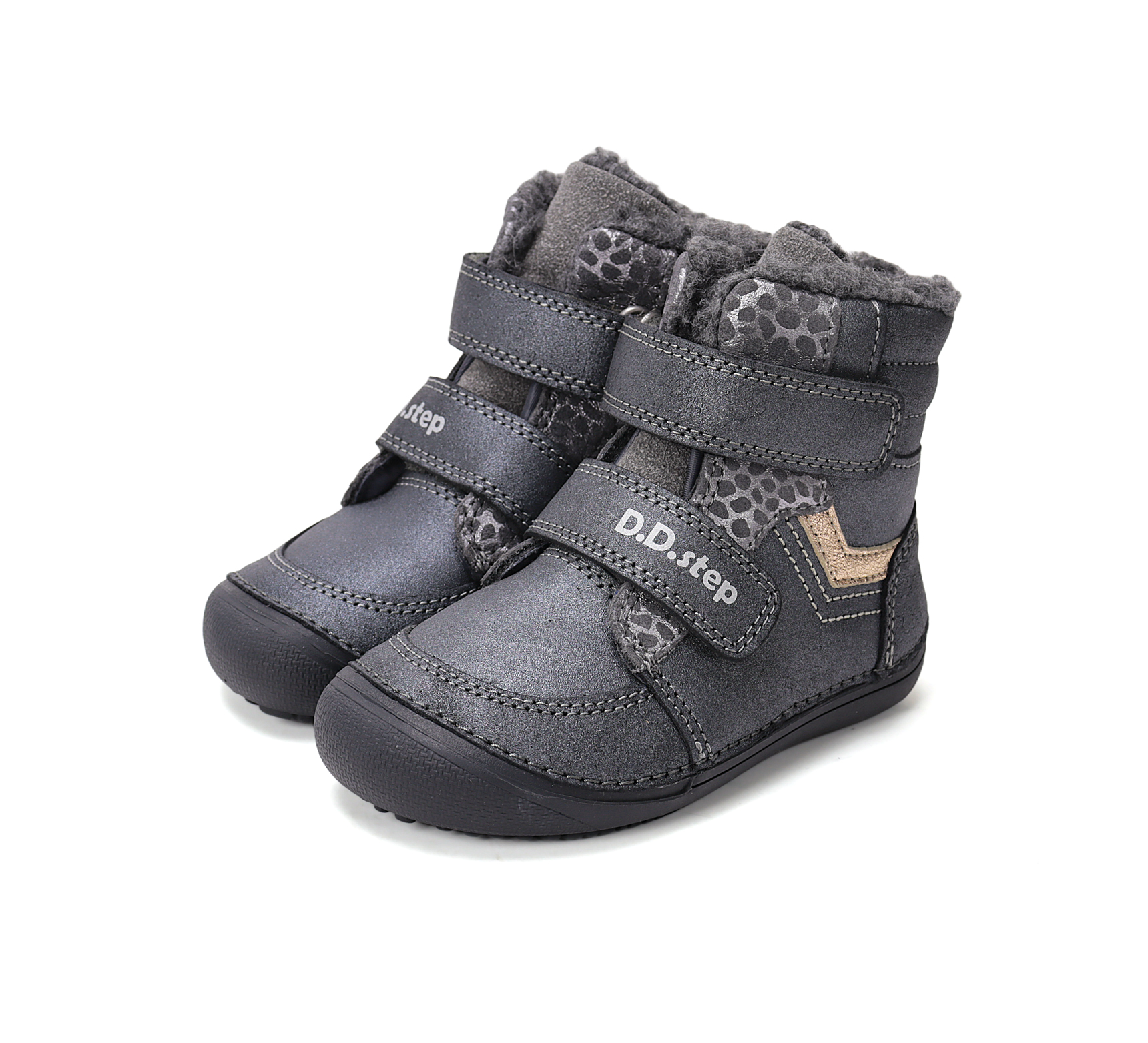 Chaussures fourrées enfant DD Step barefoot W063-52804E Black sur la boutique Liberty Pieds (6)