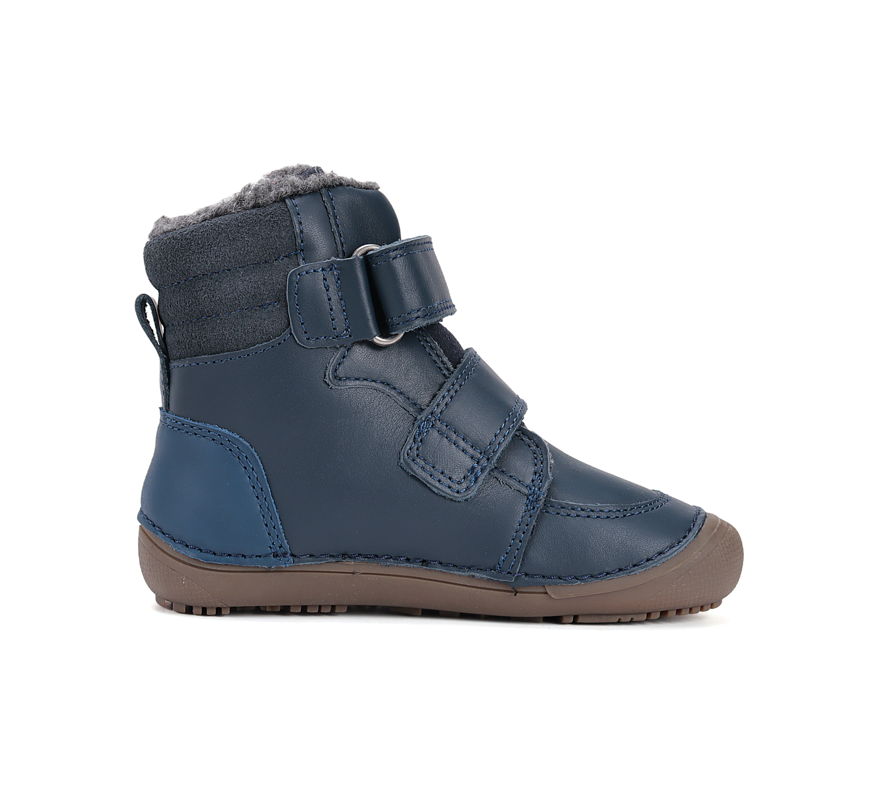 Chaussures fourrées enfant DD STEP barefoot W063-52804A Royal Blue sur la boutique Liberty Pieds (3)