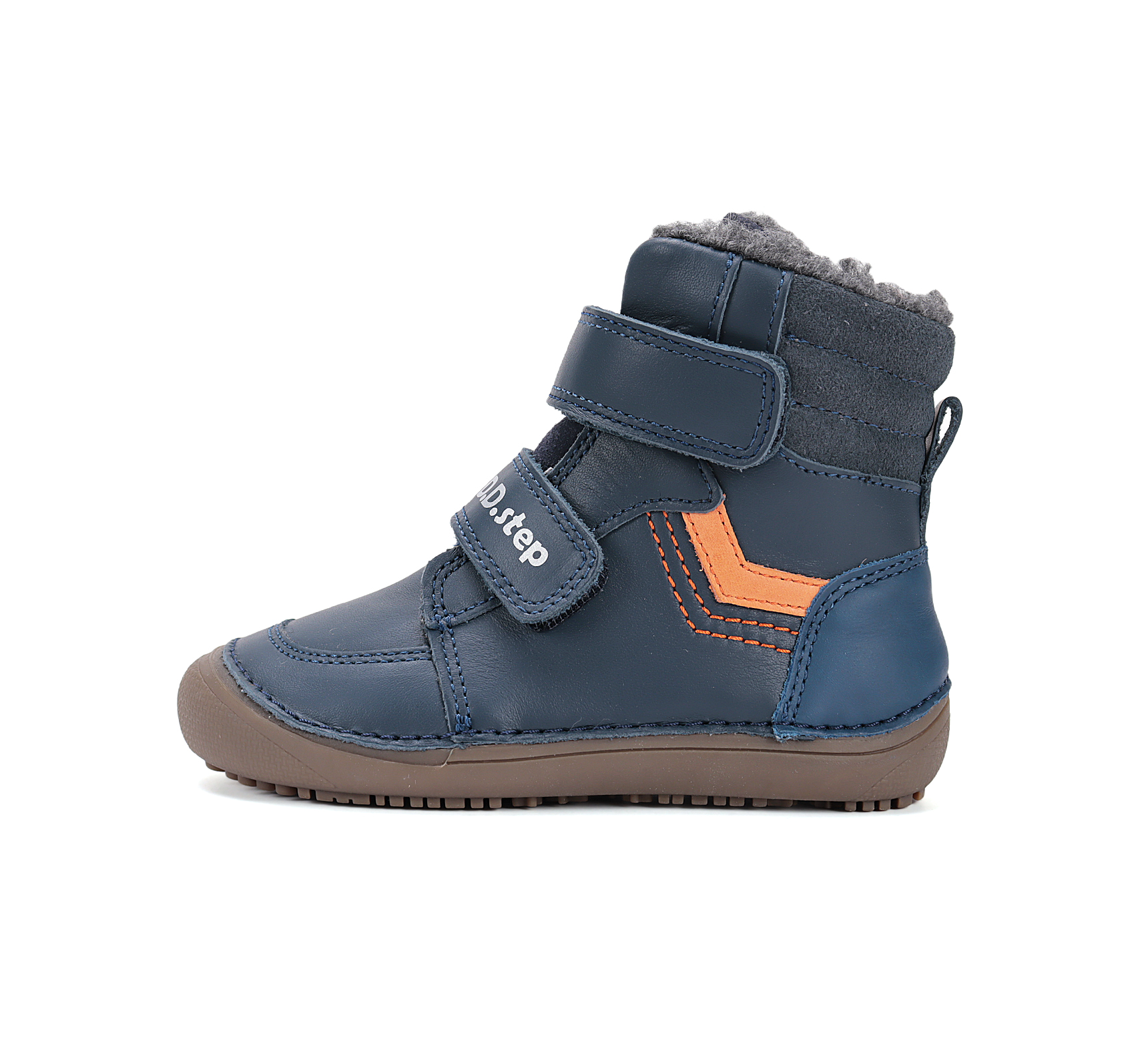 Chaussures fourrées enfant DD STEP barefoot W063-52804A Royal Blue sur la boutique Liberty Pieds (1)