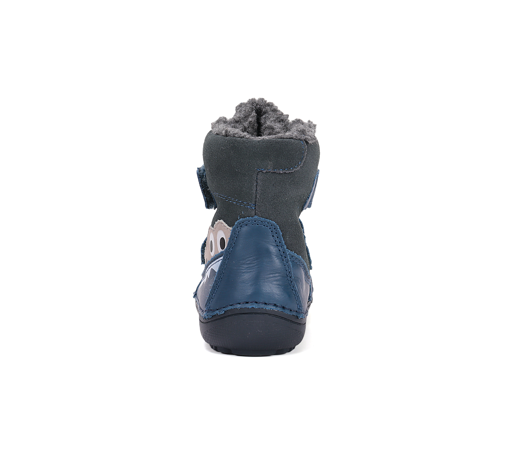 Chaussures fourrées enfant DD Step barefoot W063-52415 Bermuda Blue Croco sur la boutique Liberty Pieds (2)