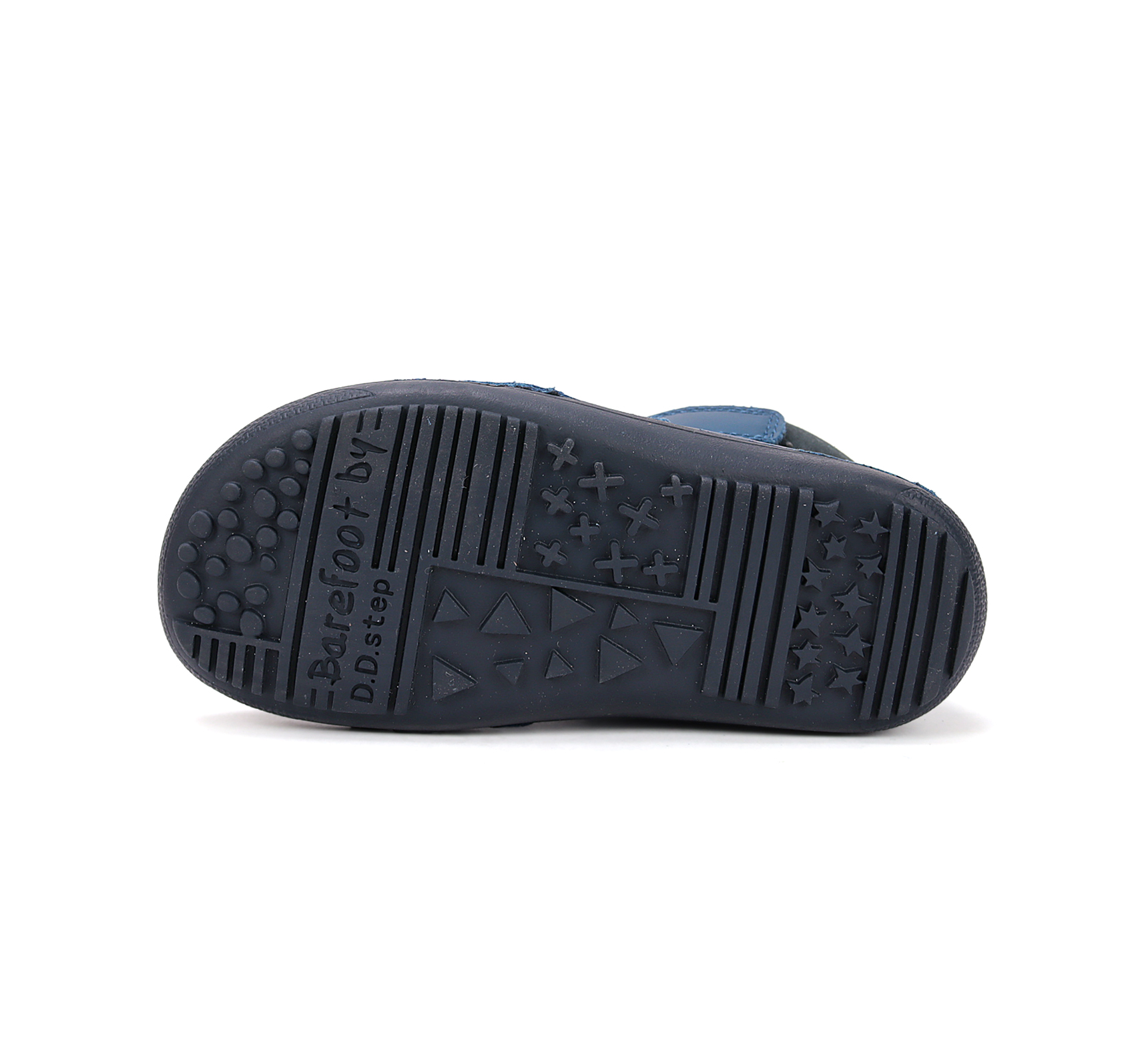 Chaussures fourrées enfant DD Step barefoot W063-52415 Bermuda Blue Croco sur la boutique Liberty Pieds (5)