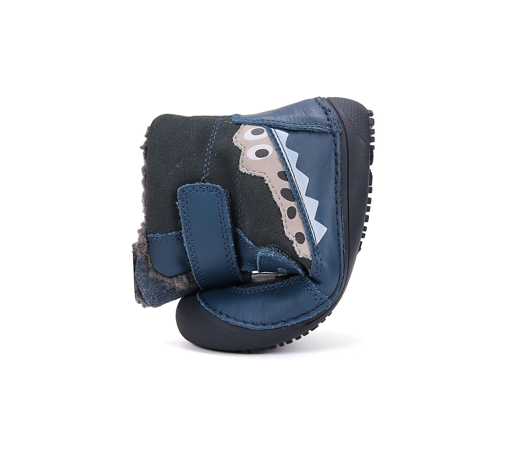 Chaussures fourrées enfant DD Step barefoot W063-52415 Bermuda Blue Croco sur la boutique Liberty Pieds (8)