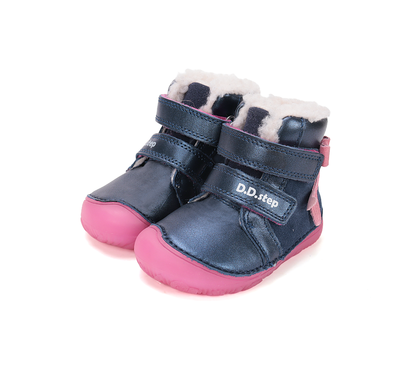 Chaussures fourrées enfant DD Step barefoot W073-52684 Royal Blue sirène sur la boutique Liberty Pieds (6)