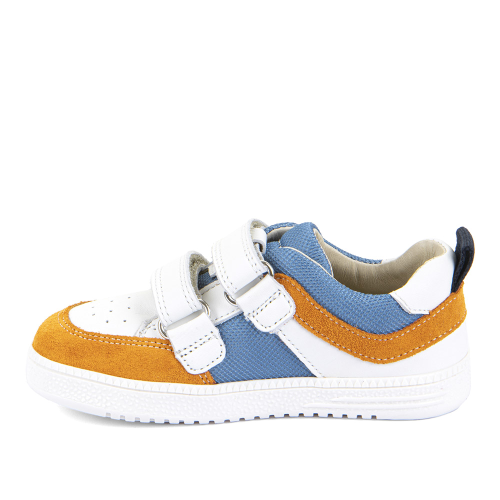 Baskets barefoot enfant Froddo Loop G3130282-1 caramel et bleu sur la boutique Liberty Pieds (3)