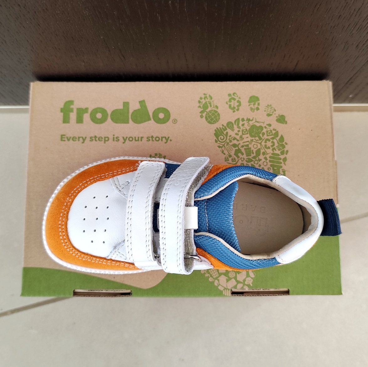 Baskets barefoot enfant Froddo Loop G3130282-1 denim sur la boutique Liberty Pieds