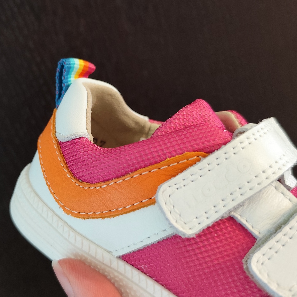 Baskets barefoot enfant Froddo Loop G3130282-7 rose sur la boutique Liberty Pieds-3