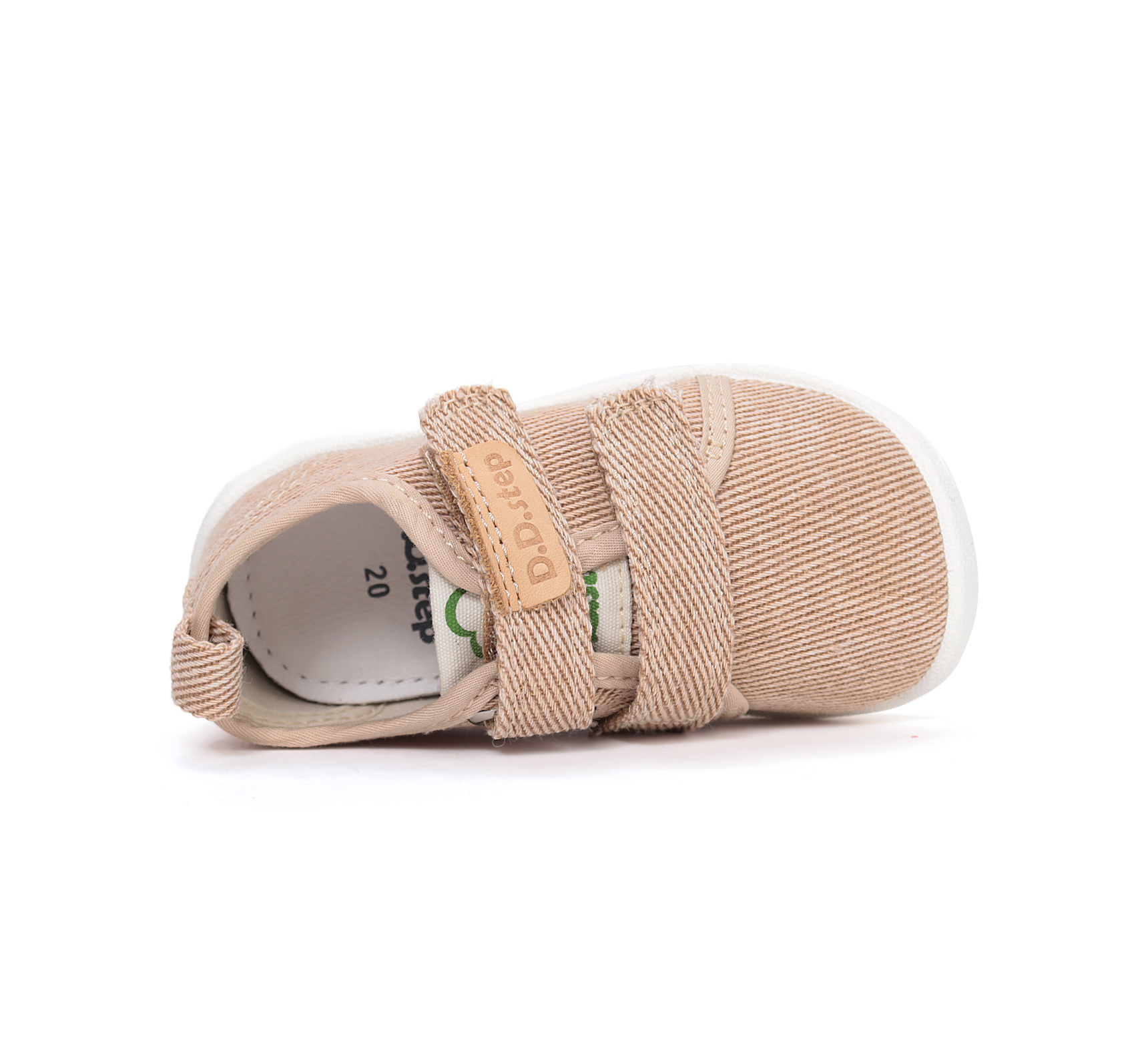 Baskets en toile enfants barefoot DD STEP C086-61763G Cream sur la boutique Liberty Pieds (5)